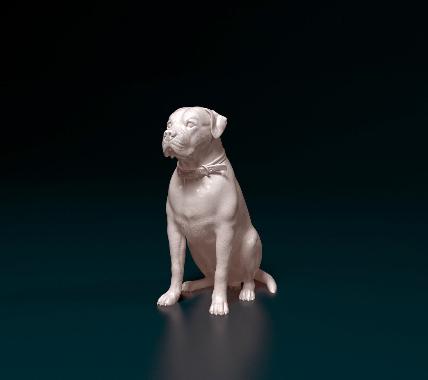 Scott american bulldog dog artist resin - white resin ready to prep / paint ALL SCALES