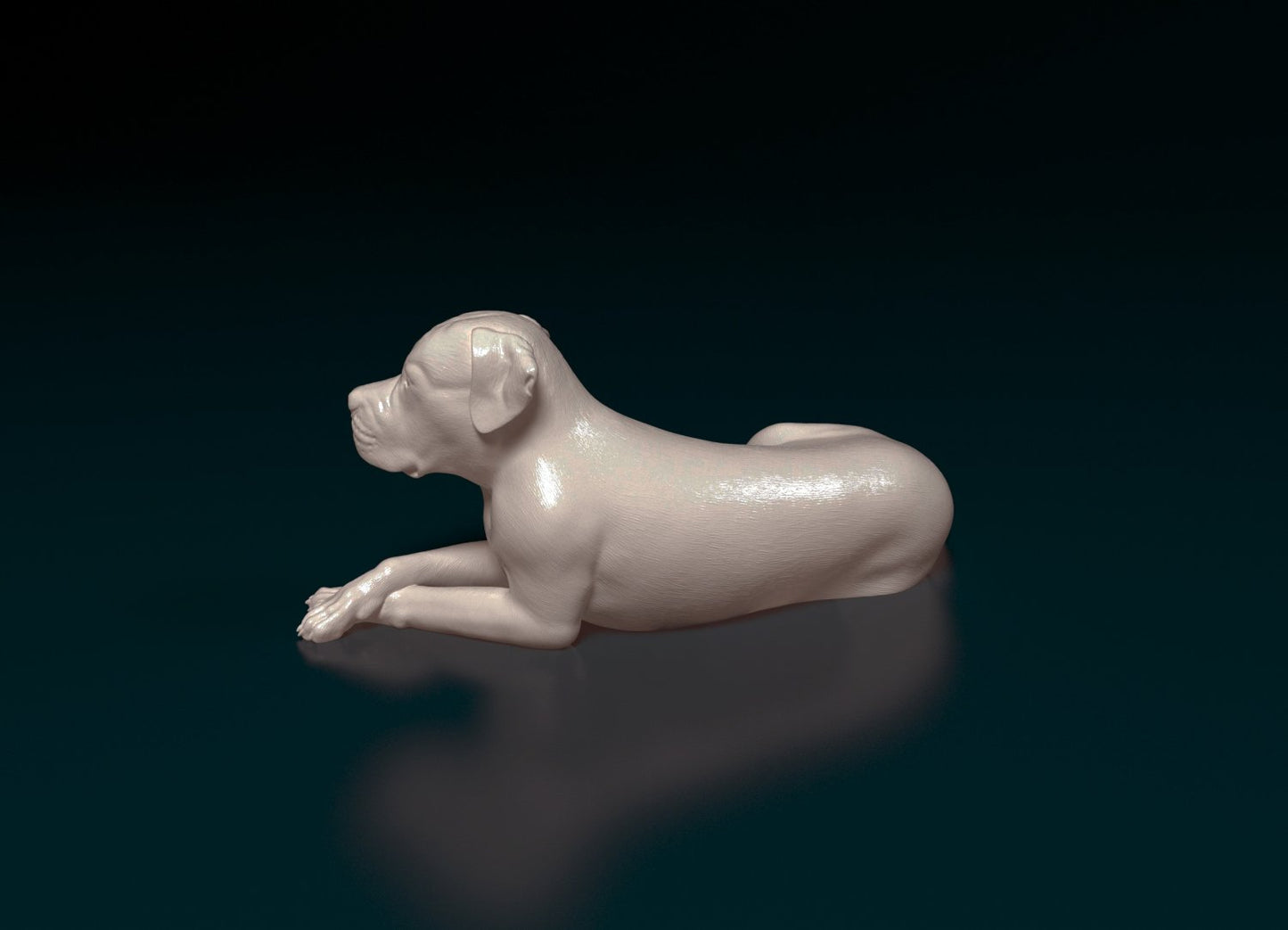 Scott aemrican bulldog dog artist resin - white resin ready to prep / paint ALL SCALES