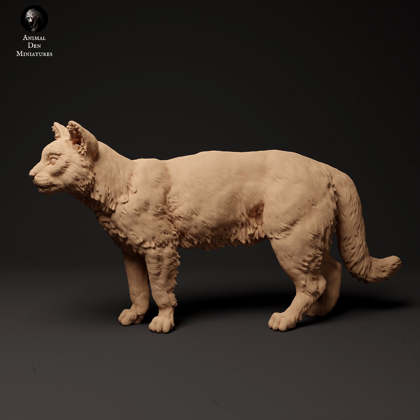 scottish wildcat - white resin - ready to prep / paint