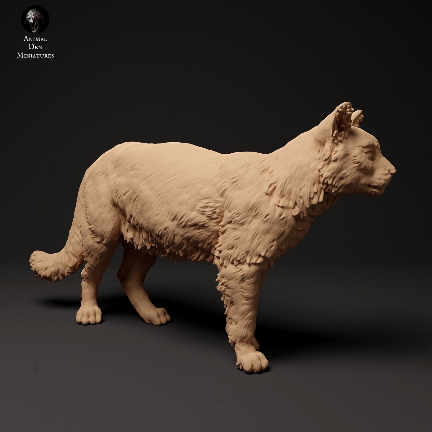 scottish wildcat - white resin - ready to prep / paint