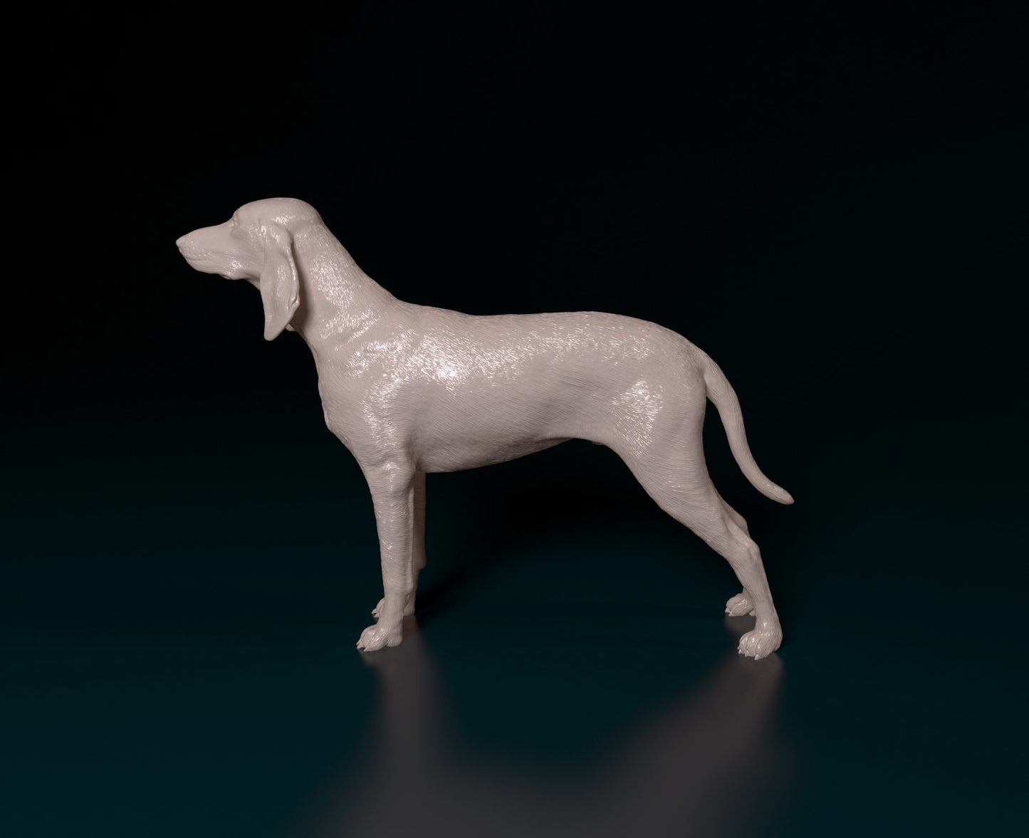 Seguigo italiano dog artist resin - white resin ready to prep / paint ALL SCALES