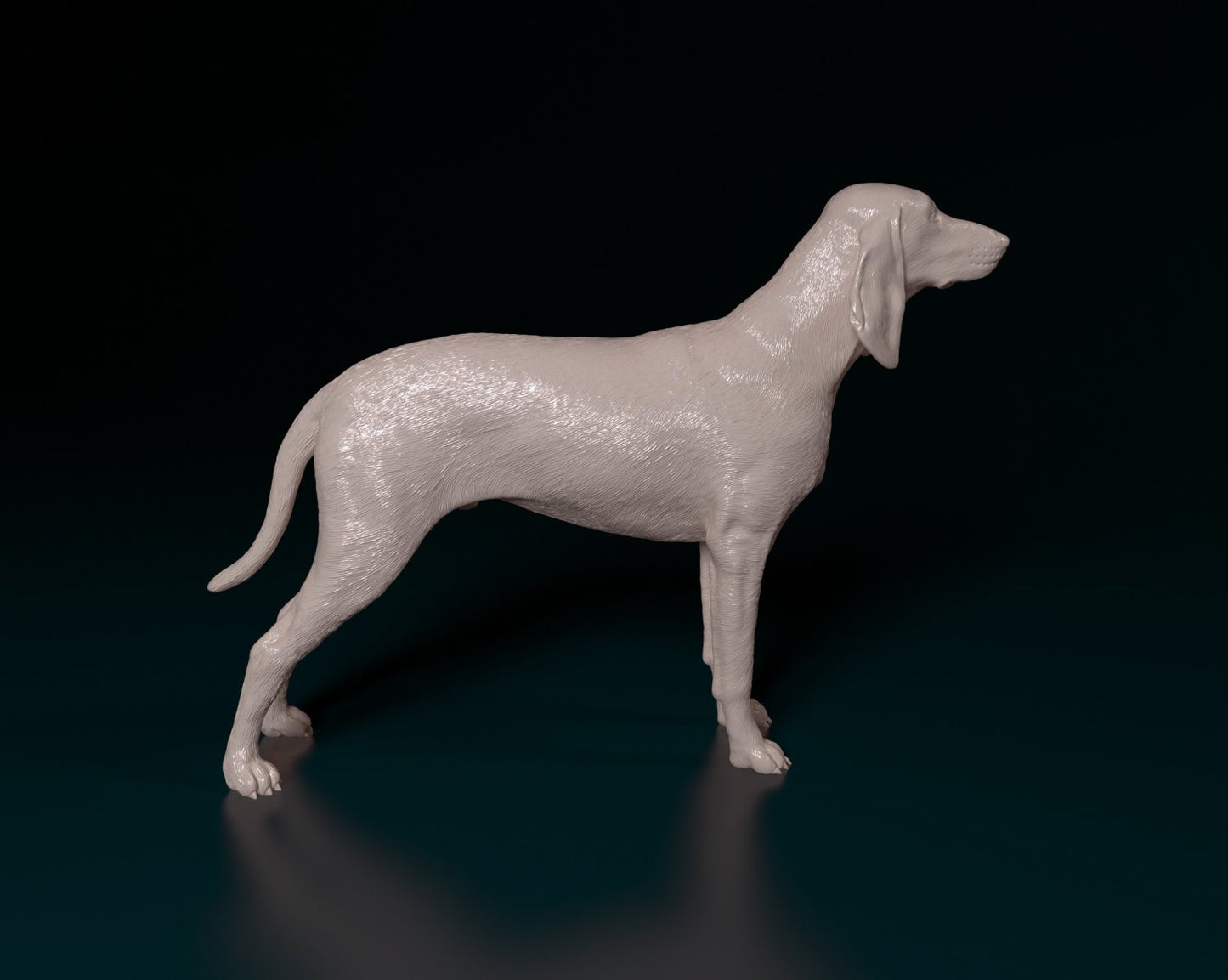 Seguigo italiano dog artist resin - white resin ready to prep / paint ALL SCALES