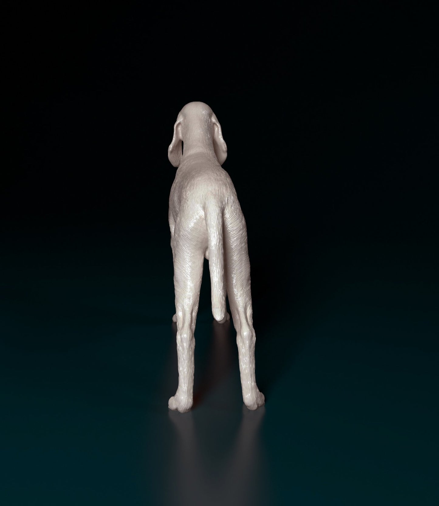 Seguigo italiano dog artist resin - white resin ready to prep / paint ALL SCALES