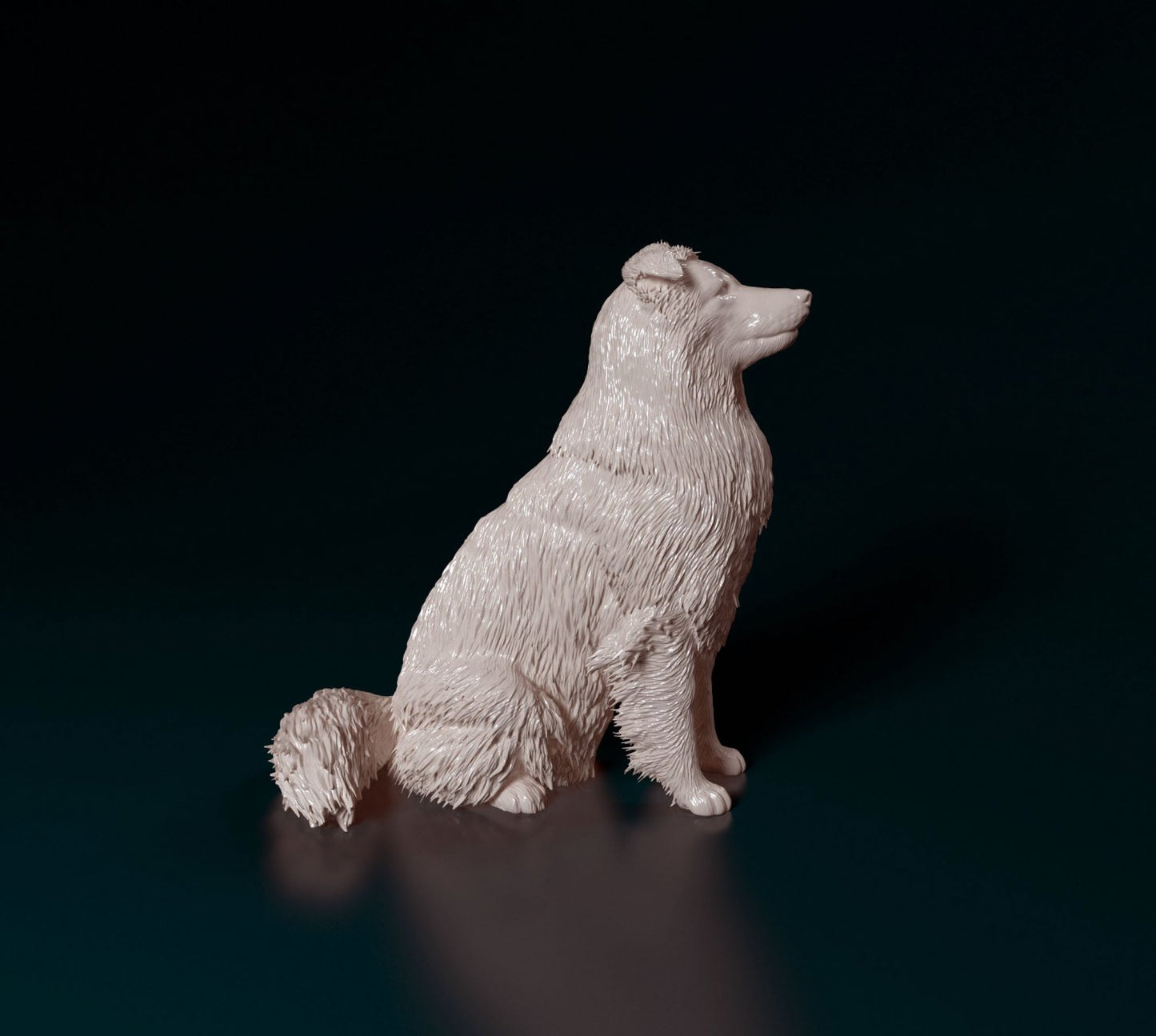 Sheltie dog artist resin - white resin ready to prep / paint ALL SCALES