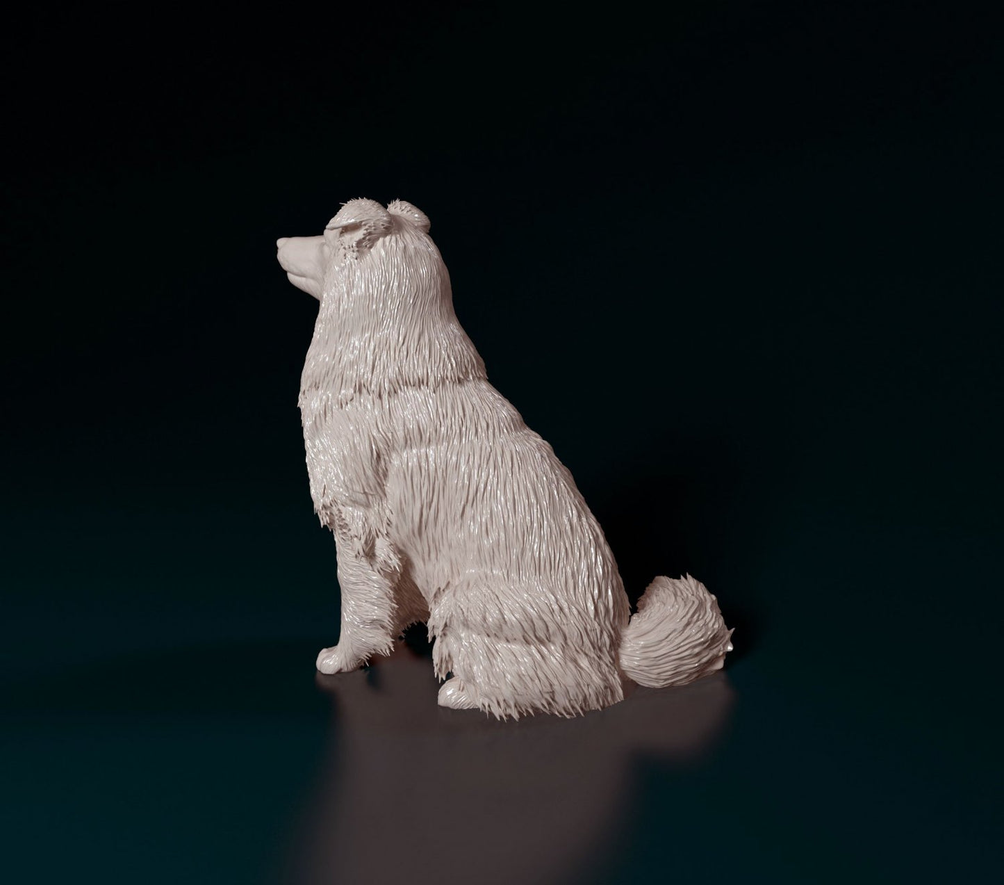 Sheltie dog artist resin - white resin ready to prep / paint ALL SCALES