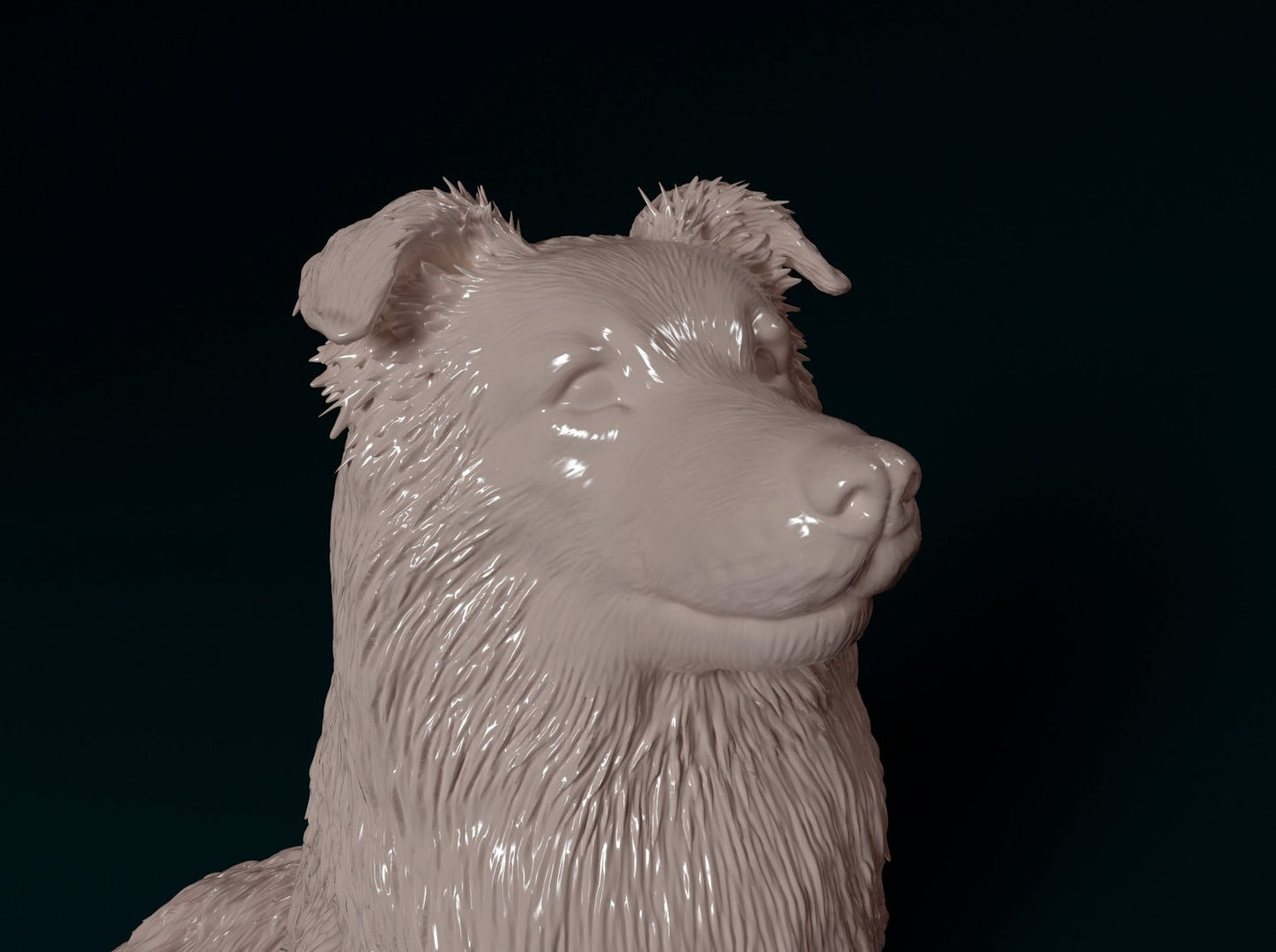 Sheltie dog artist resin - white resin ready to prep / paint ALL SCALES