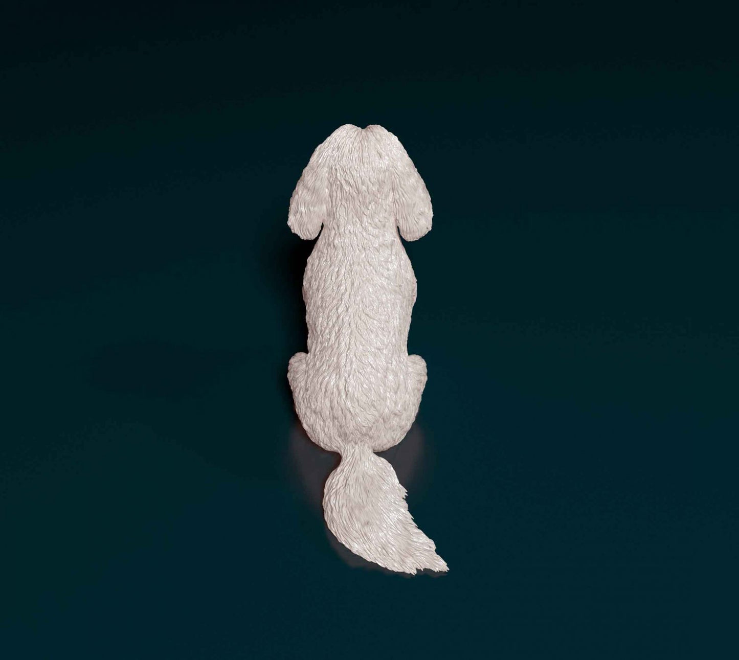 Shih tzu dog artist resin - white resin ready to prep / paint ALL SCALES