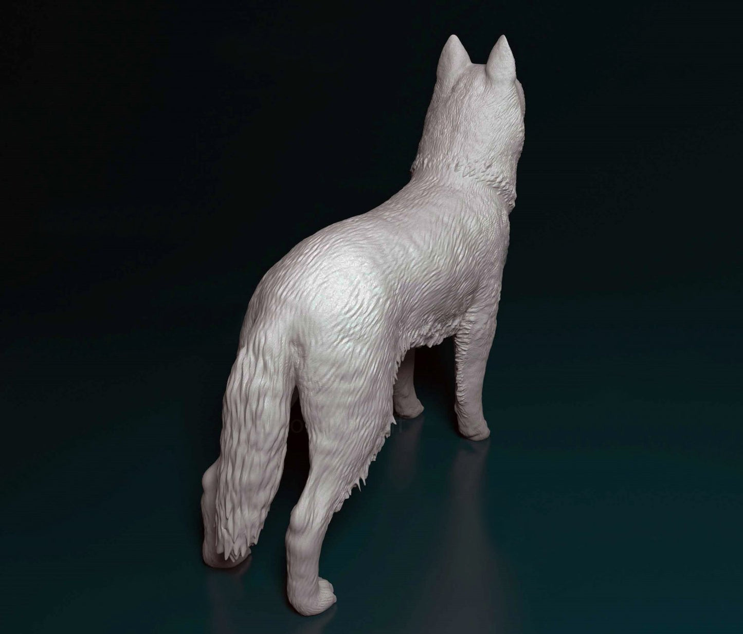 Siberian husky dog artist resin - white resin ready to prep / paint ALL SCALES