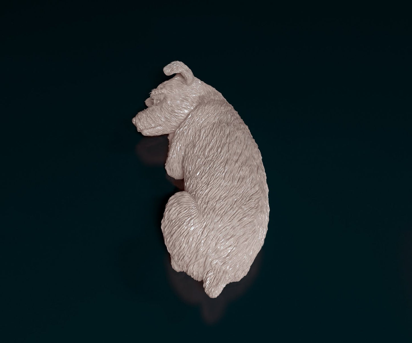Schnauzer dog artist resin - white resin ready to prep / paint ALL SCALES