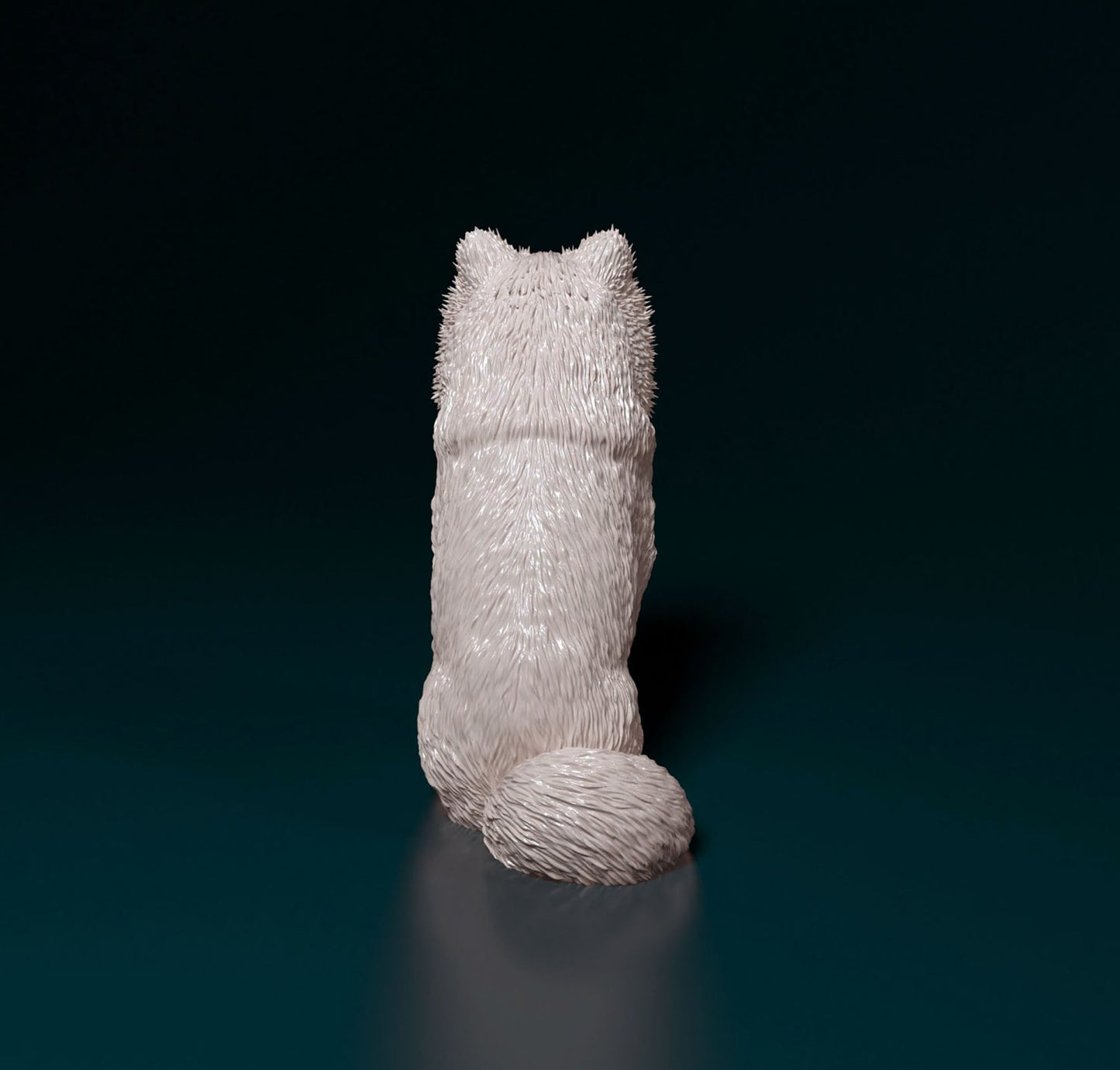 spitz dog artist resin - white resin ready to prep / paint ALL SCALES