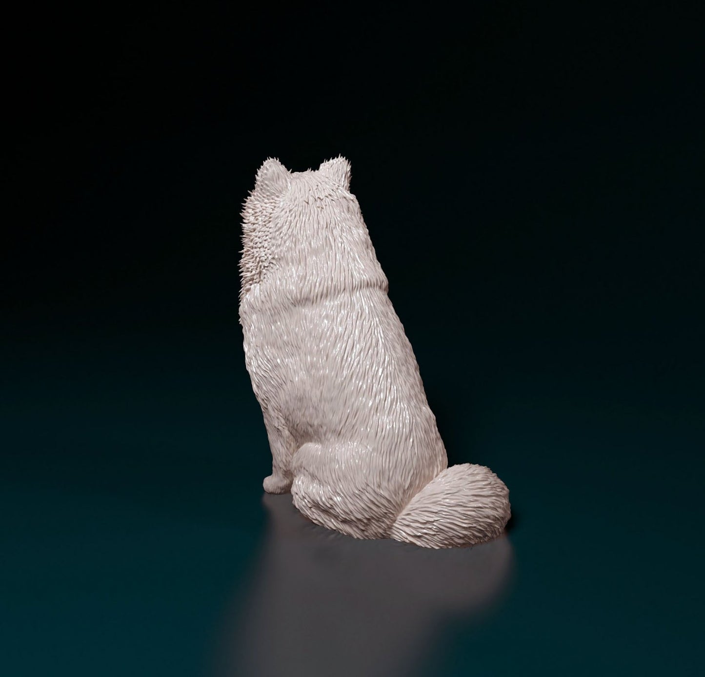 spitz dog artist resin - white resin ready to prep / paint ALL SCALES