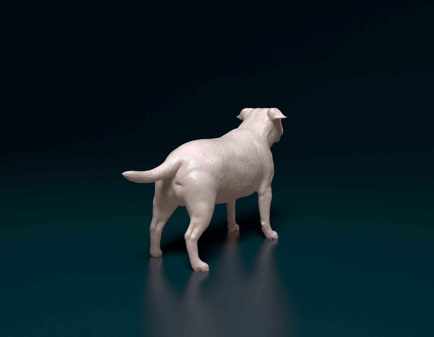 Staffordshire bull terrier dog artist resin - white resin ready to prep / paint ALL SCALES