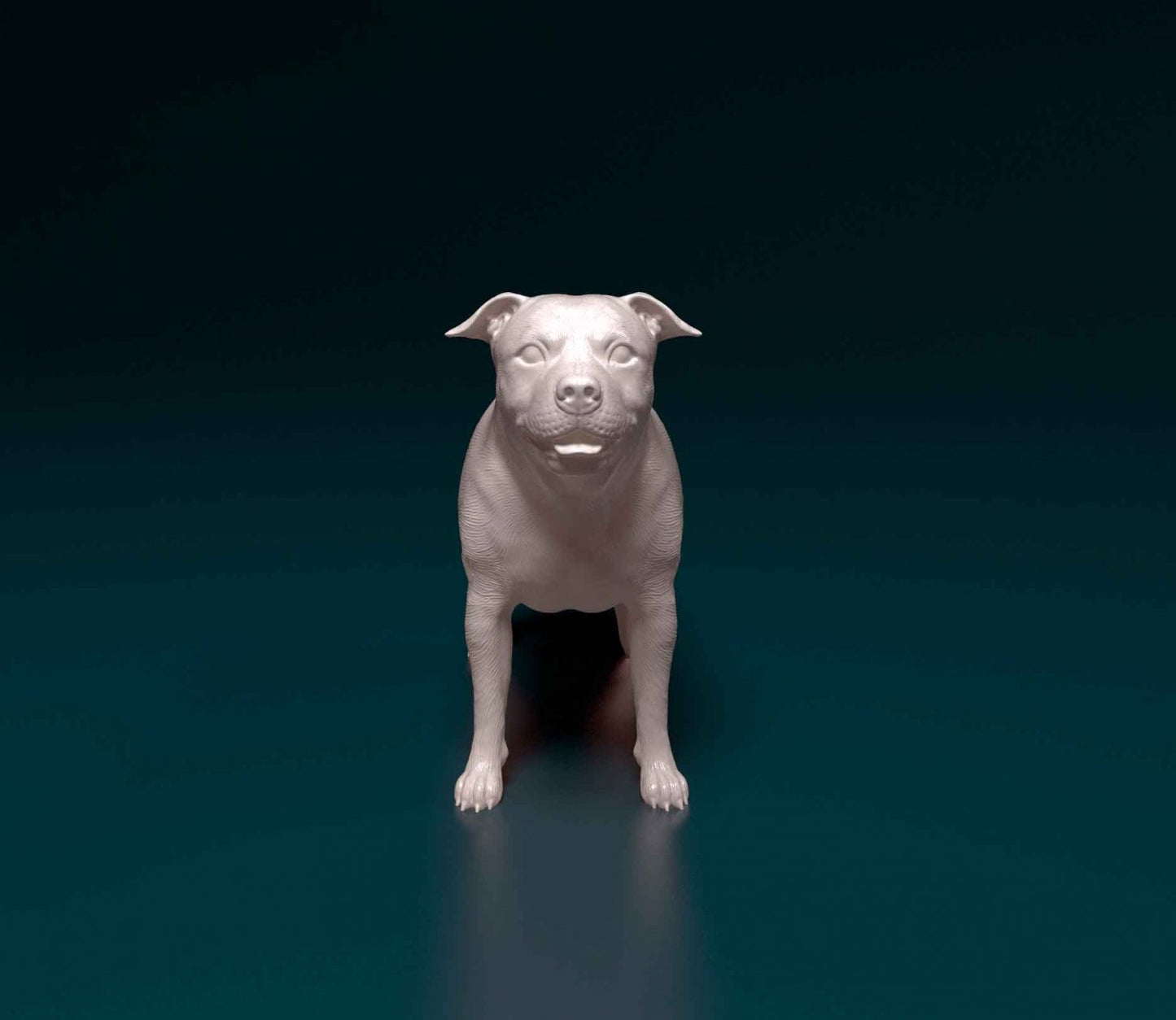 Staffordshire bull terrier dog artist resin - white resin ready to prep / paint ALL SCALES