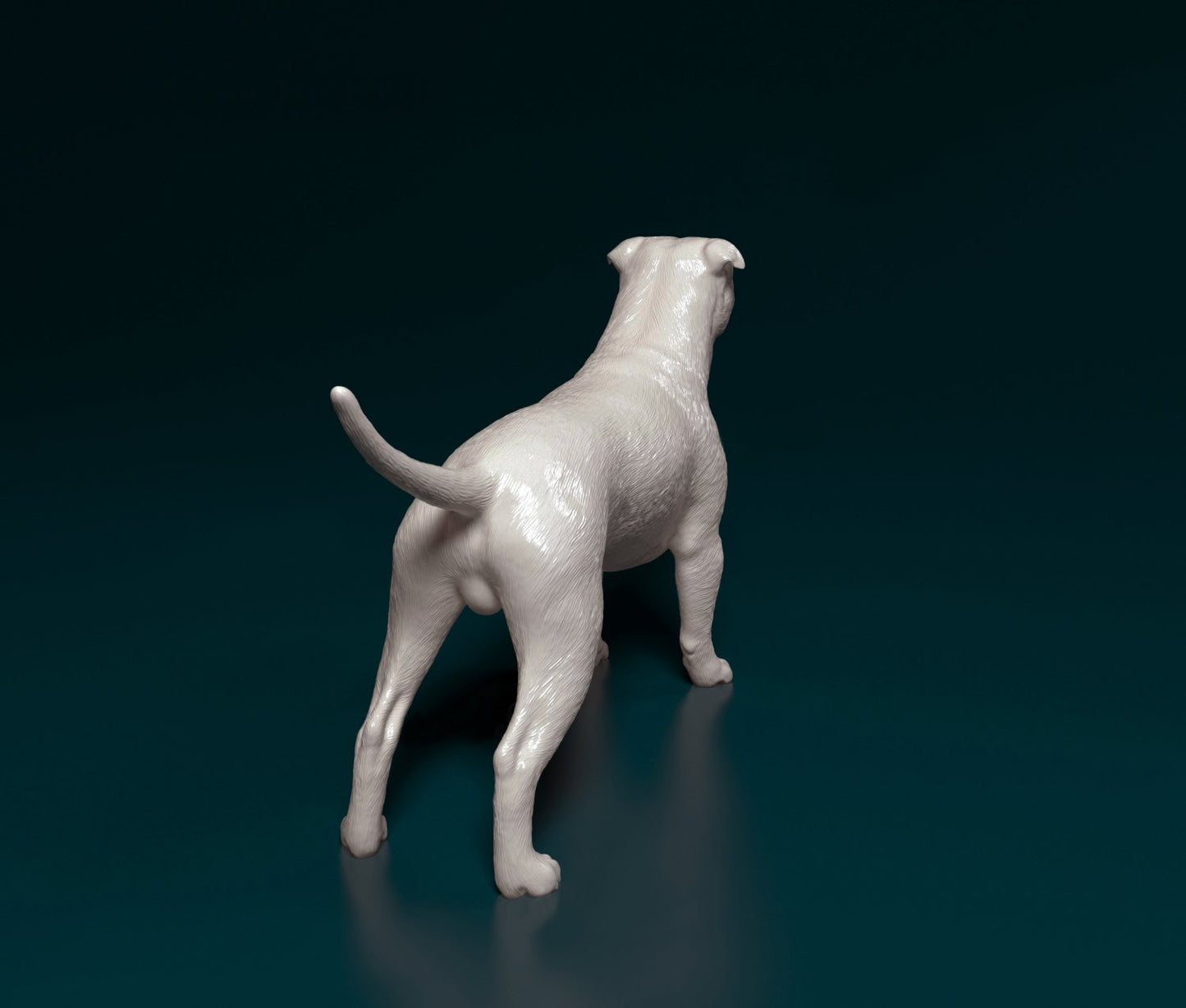 Staffordshire bull terrier dog artist resin - white resin ready to prep / paint ALL SCALES