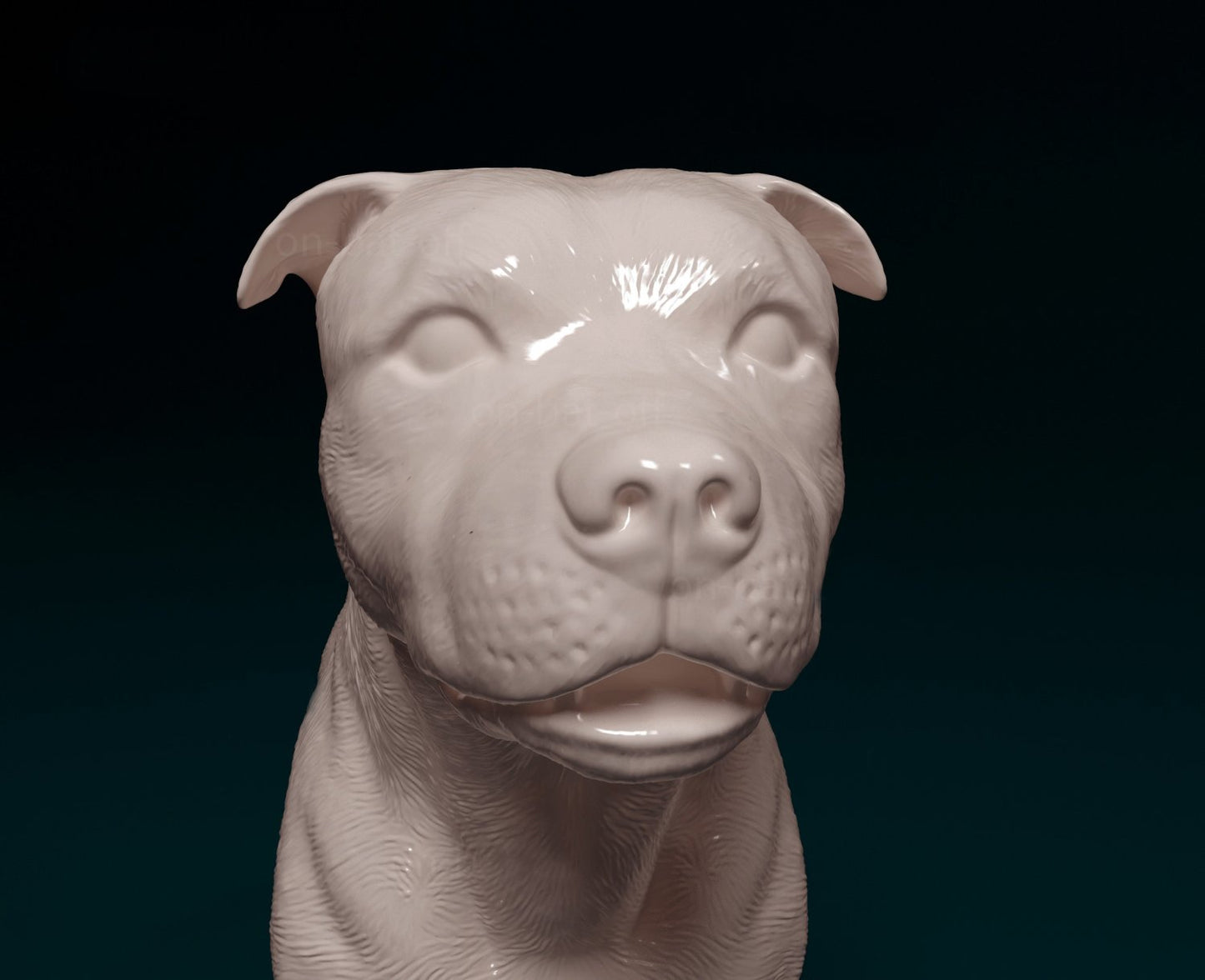 Staffordshire bull terrier dog artist resin - white resin ready to prep / paint ALL SCALES