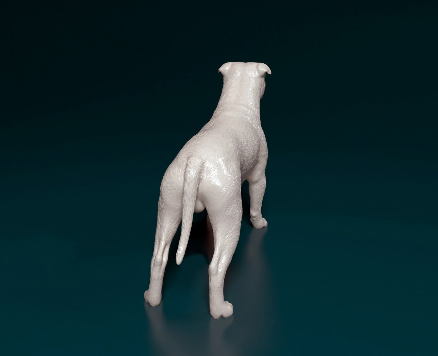 Staffordshire bull terrier dog artist resin - white resin ready to prep / paint ALL SCALES