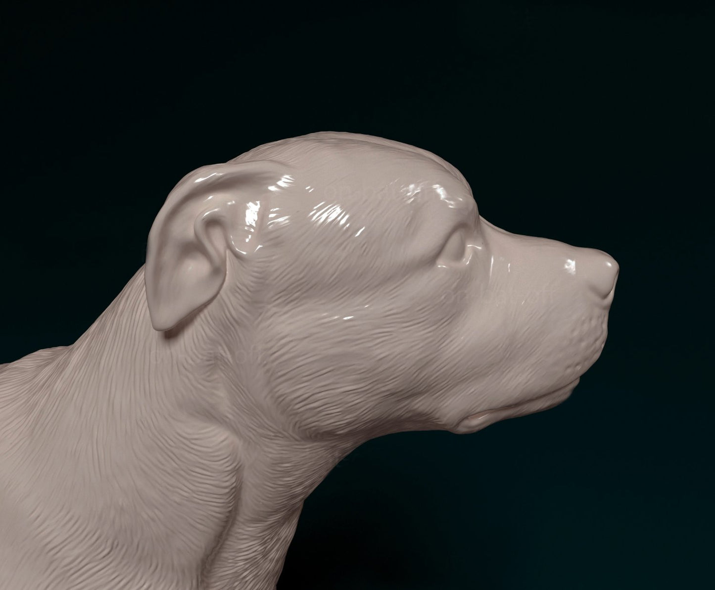 Staffordshire bull terrier dog artist resin - white resin ready to prep / paint ALL SCALES