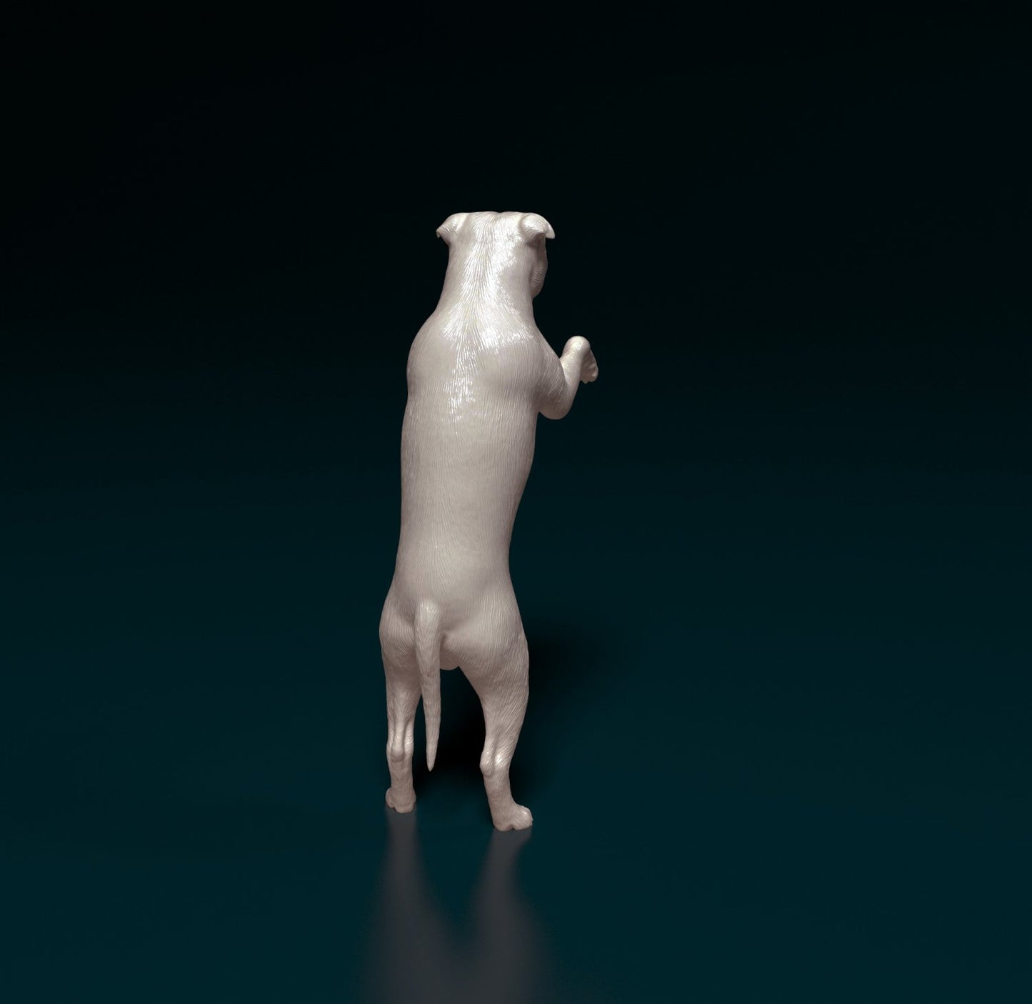 Staffordshire bull terrier dog artist resin - white resin ready to prep / paint ALL SCALES