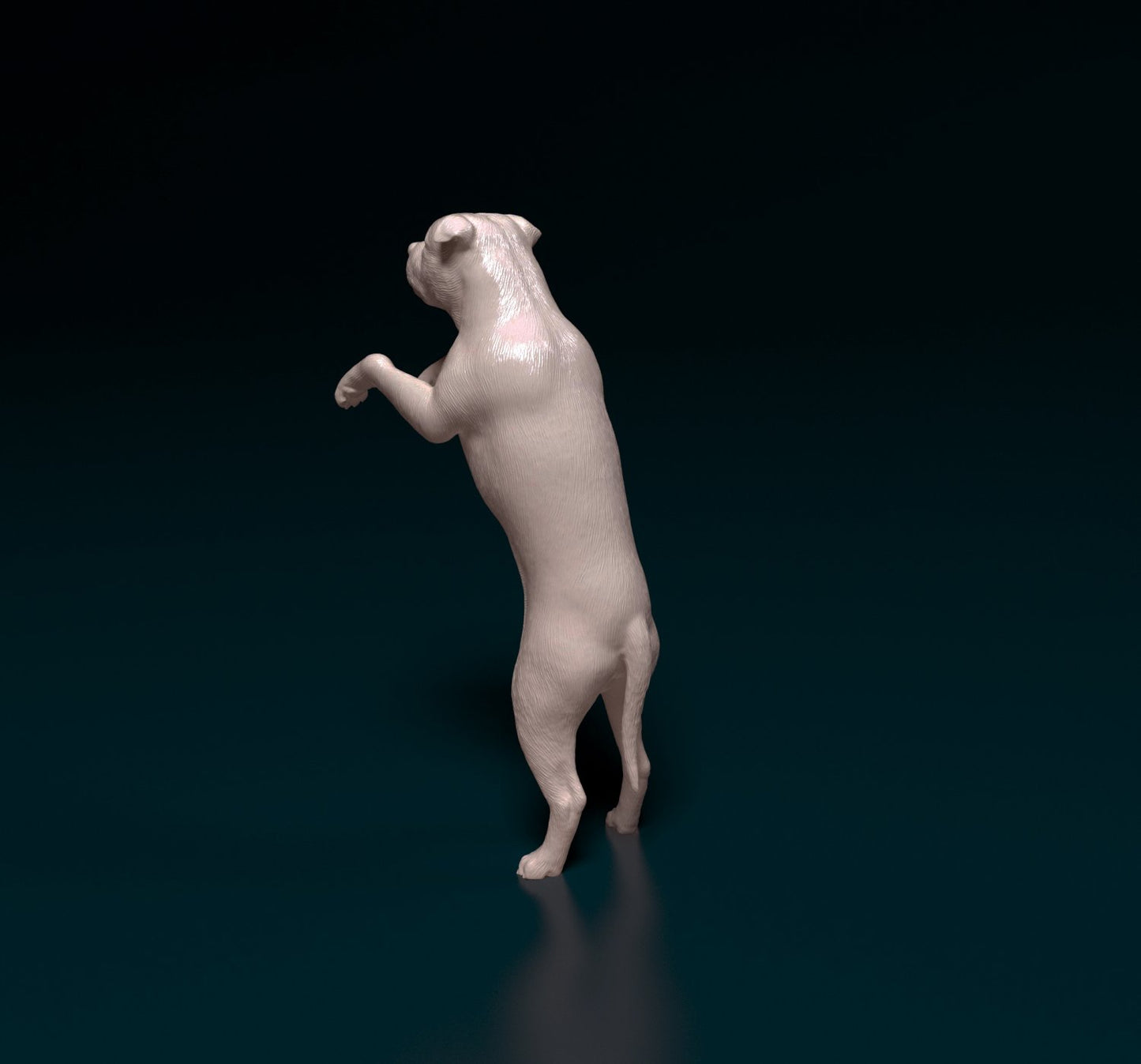 Staffordshire bull terrier dog artist resin - white resin ready to prep / paint ALL SCALES