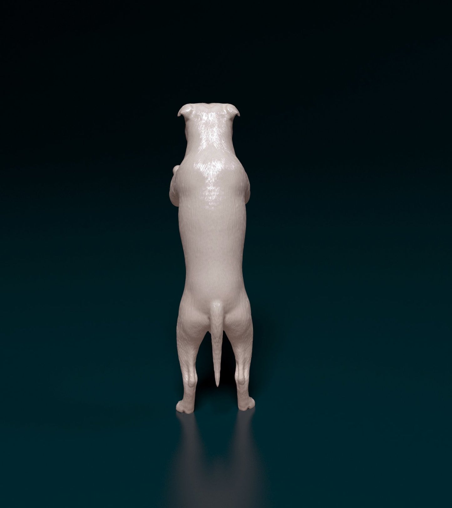 Staffordshire bull terrier dog artist resin - white resin ready to prep / paint ALL SCALES