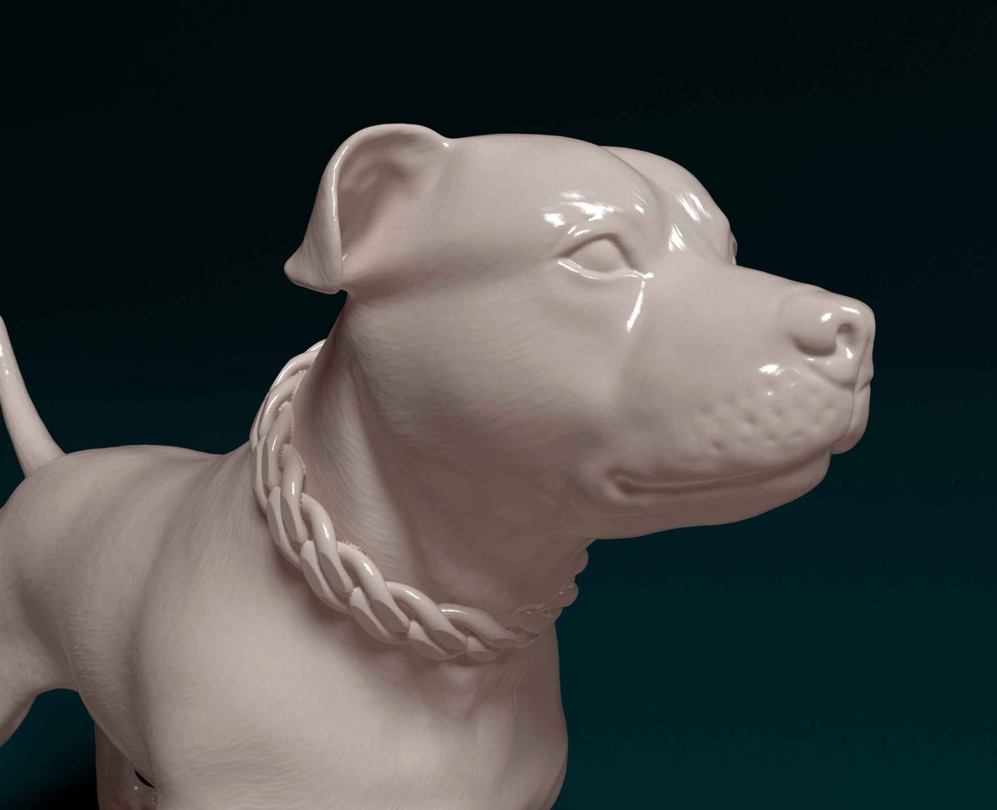 Staffordshire bull terrier dog artist resin - white resin ready to prep / paint ALL SCALES