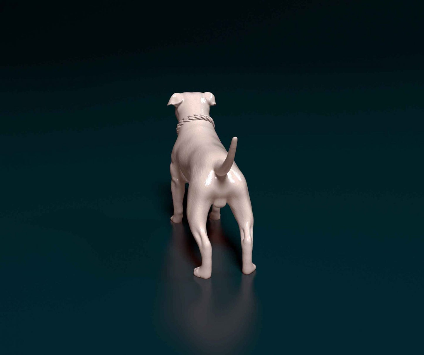 Staffordshire bull terrier dog artist resin - white resin ready to prep / paint ALL SCALES
