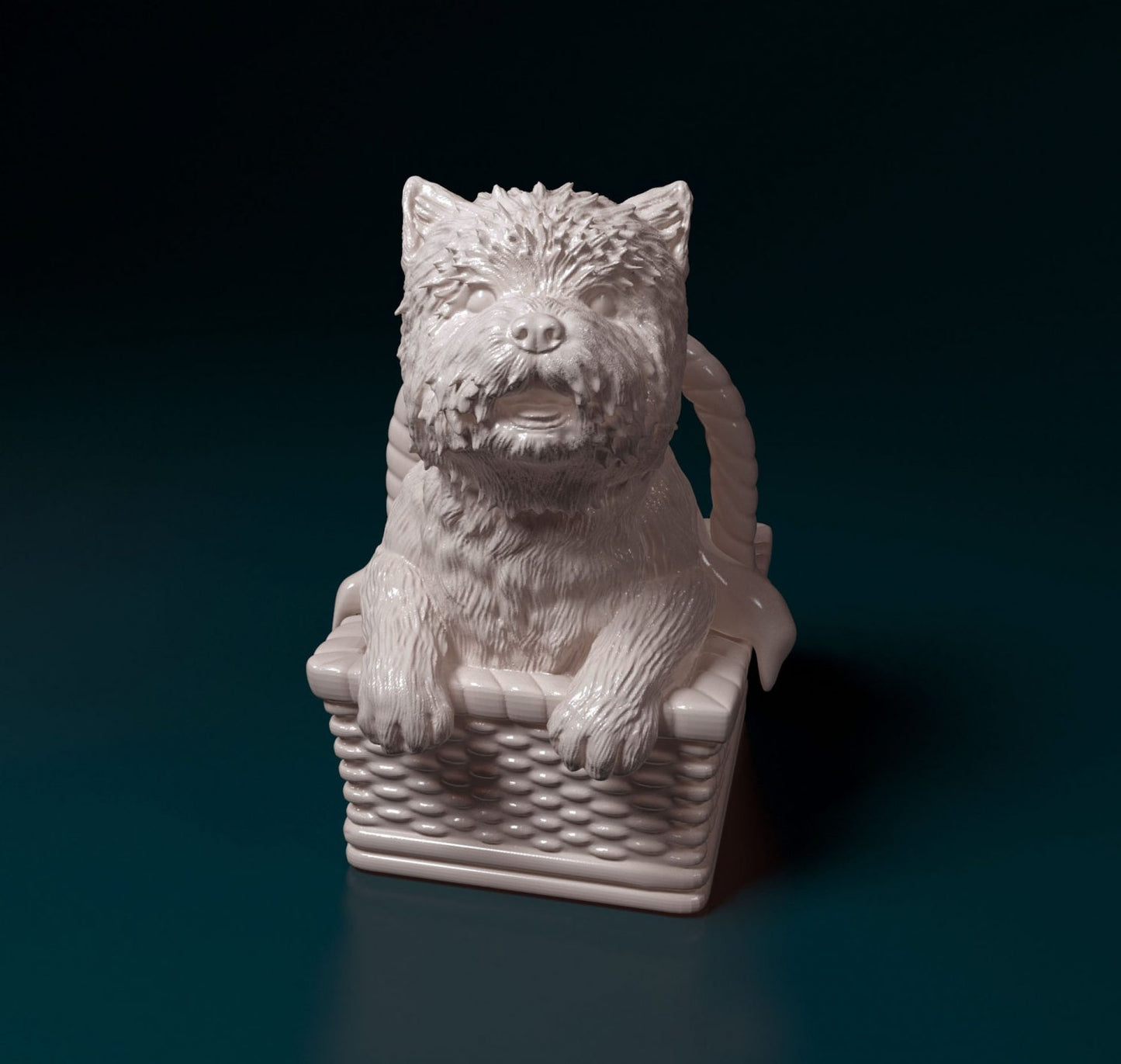toto dog artist resin - white resin ready to prep / paint ALL SCALES