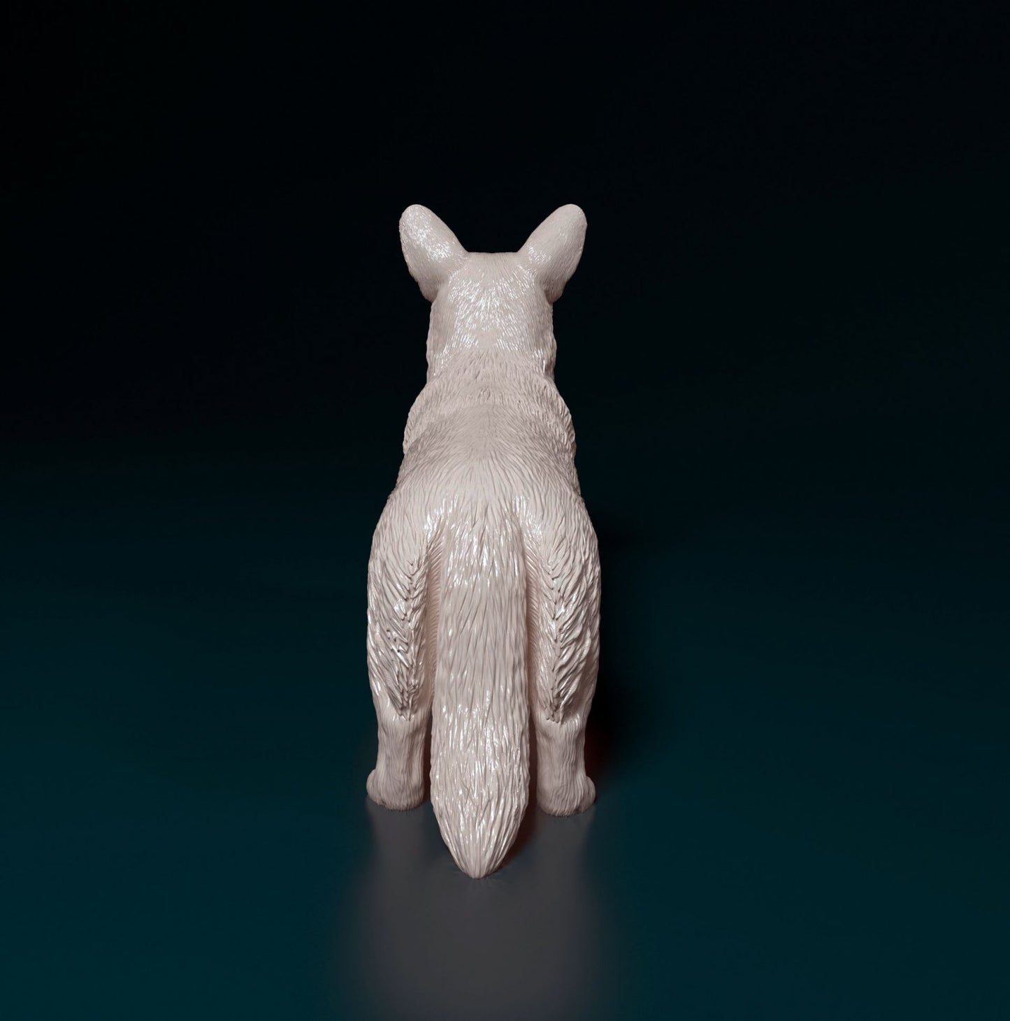 welsh corgi cardigan artist resin - white resin ready to prep / paint ALL SCALES
