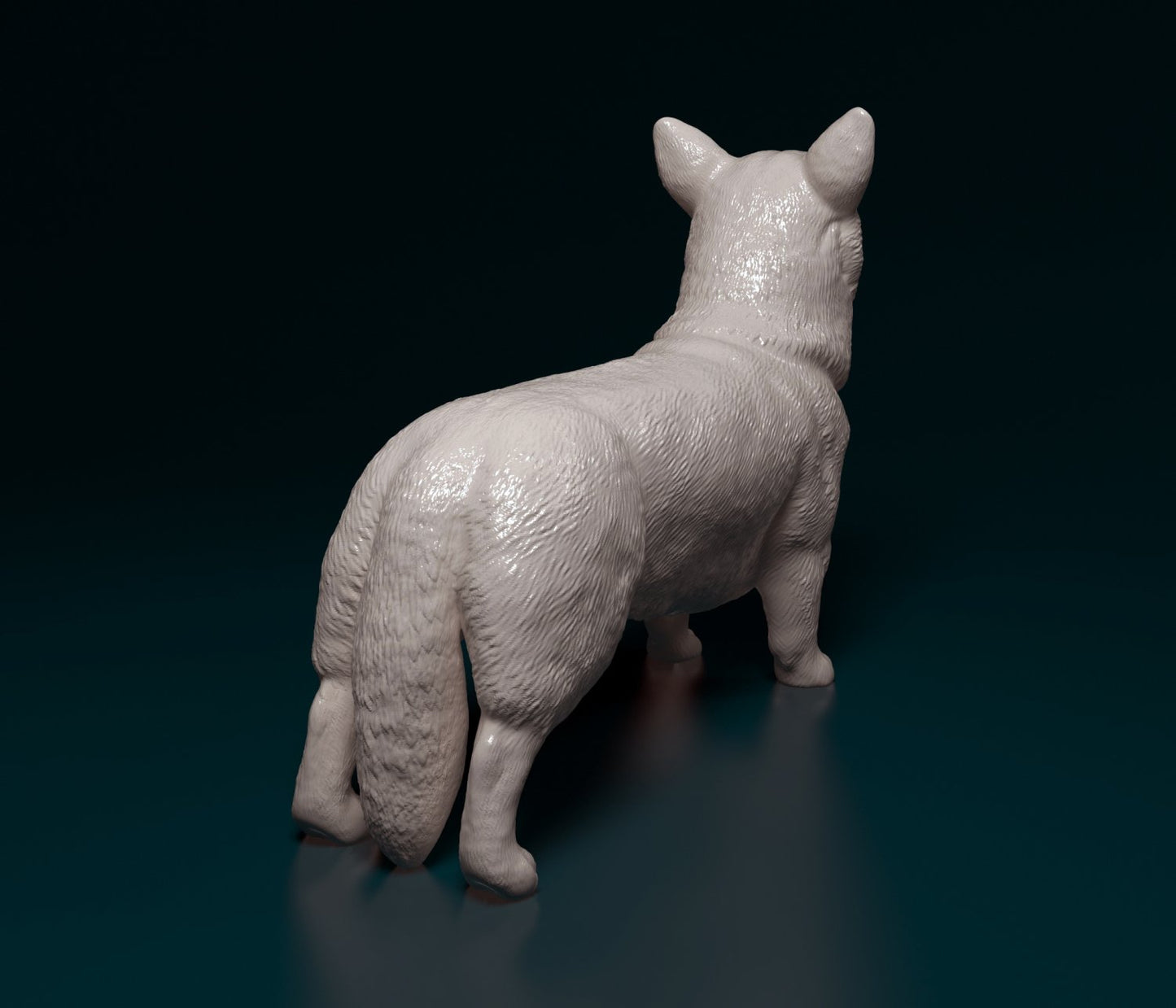 Welsh corgi pembroke artist resin - white resin ready to prep / paint ALL SCALES