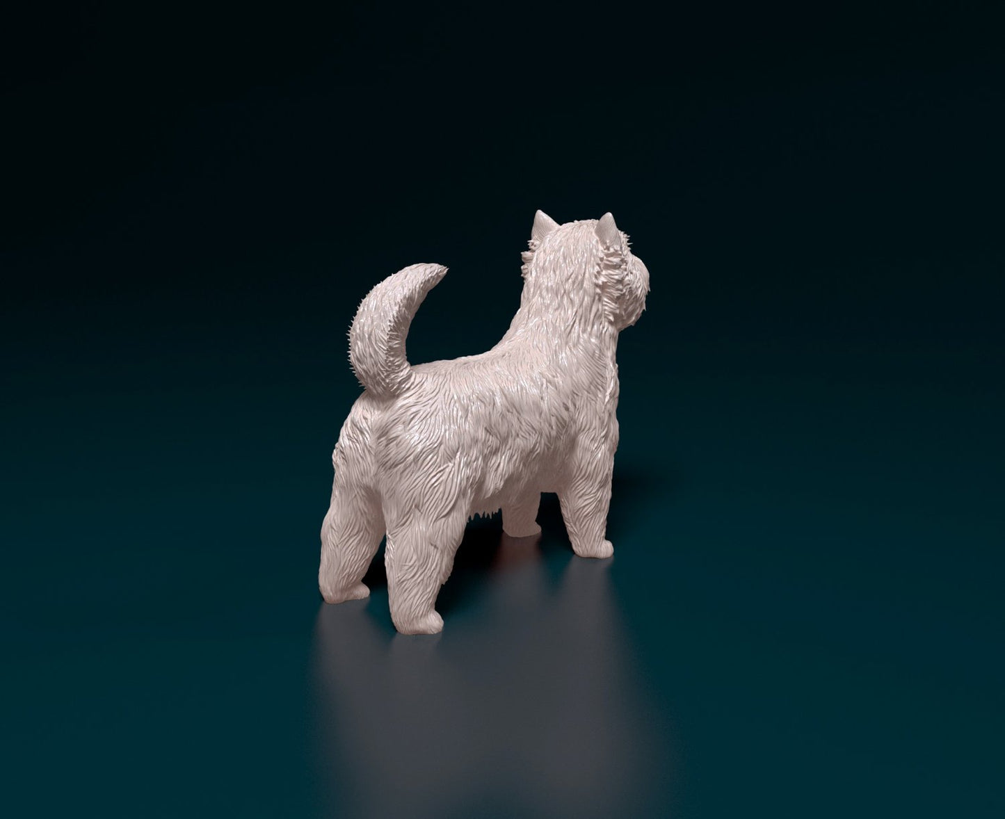 Westie west highland white artist resin - white resin ready to prep / paint ALL SCALES