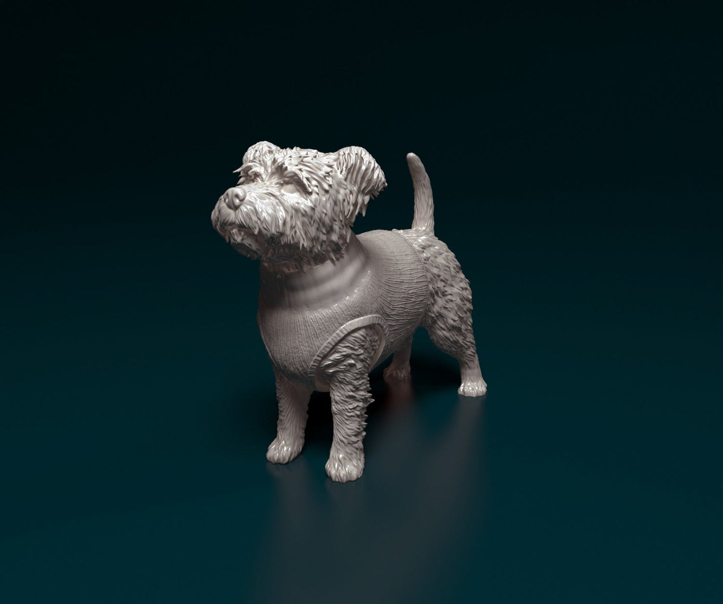 Westie west highland white artist resin - white resin ready to prep / paint ALL SCALES