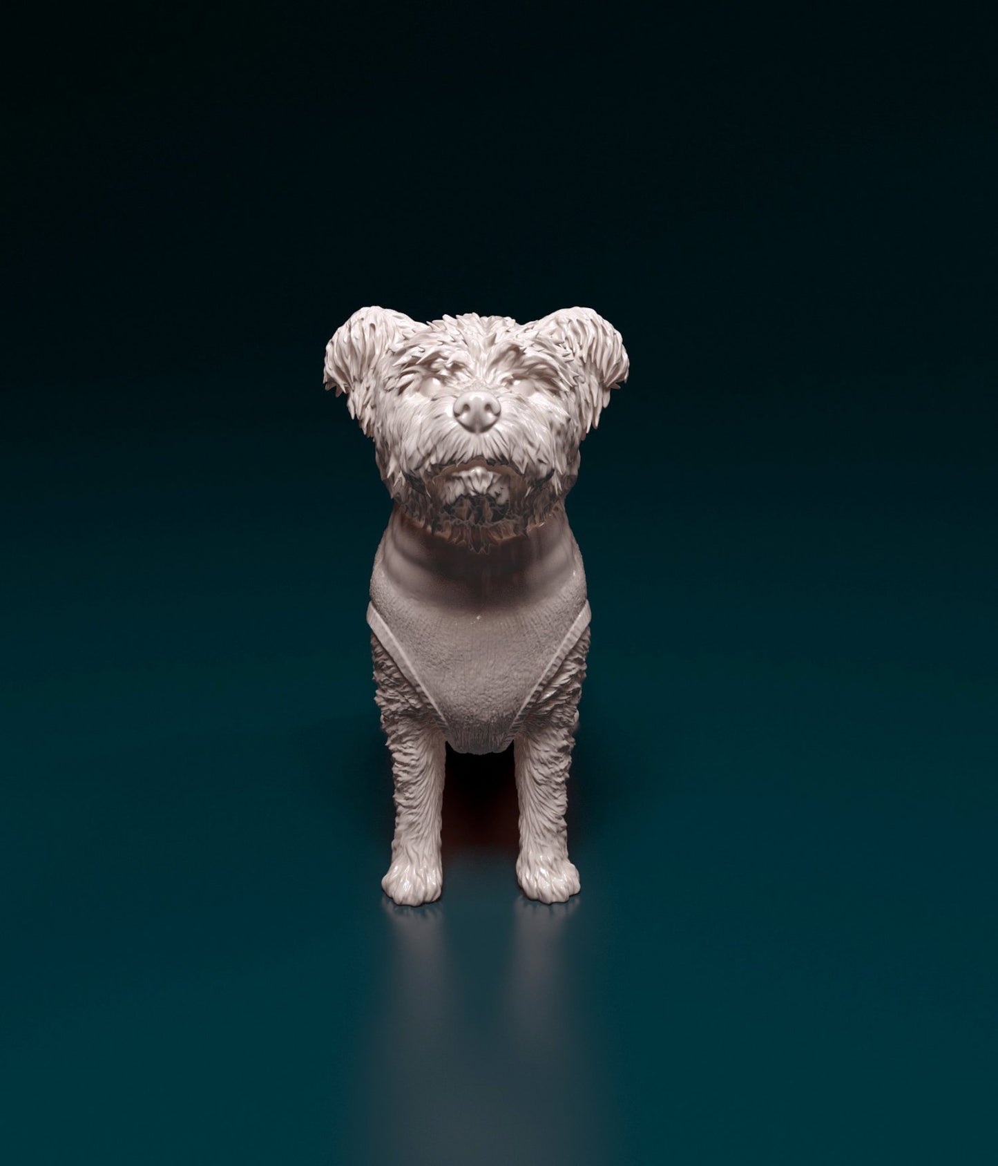 Westie west highland white artist resin - white resin ready to prep / paint ALL SCALES