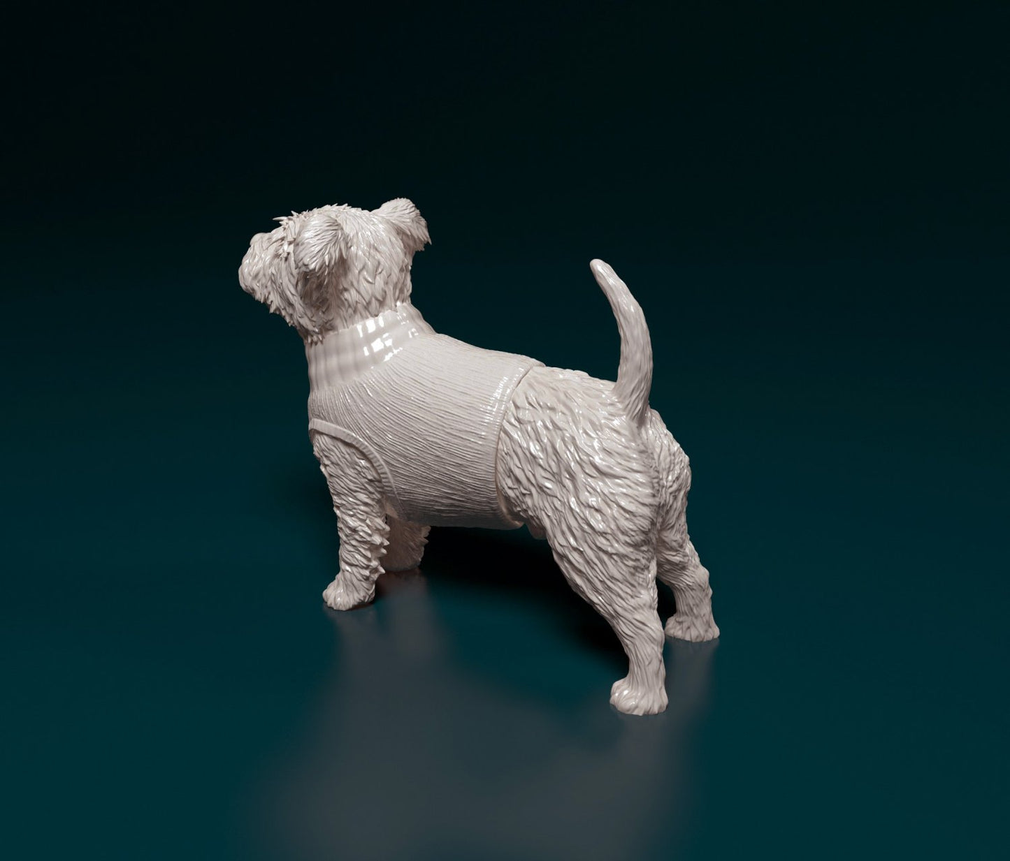 Westie west highland white artist resin - white resin ready to prep / paint ALL SCALES