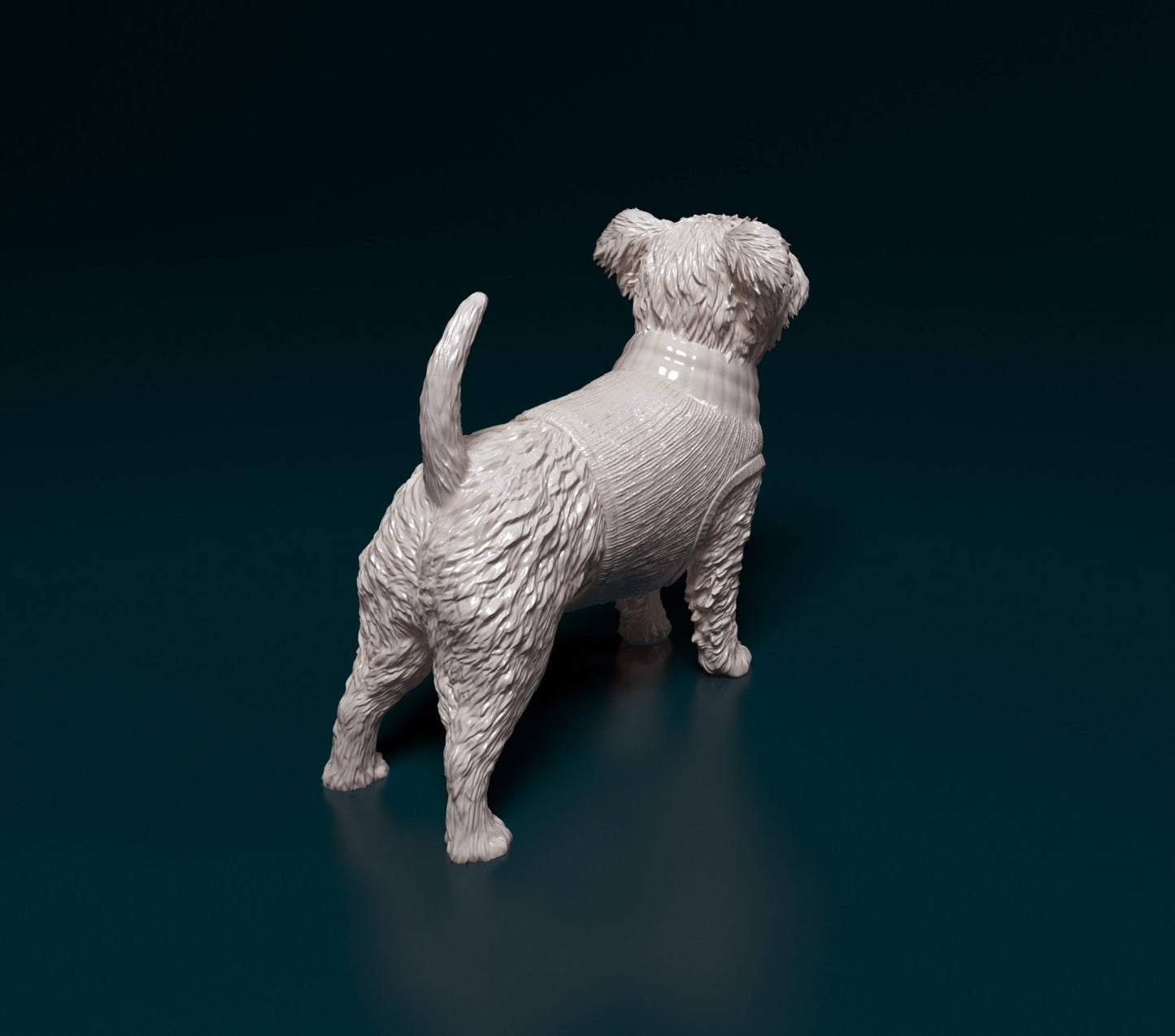 Westie west highland white artist resin - white resin ready to prep / paint ALL SCALES