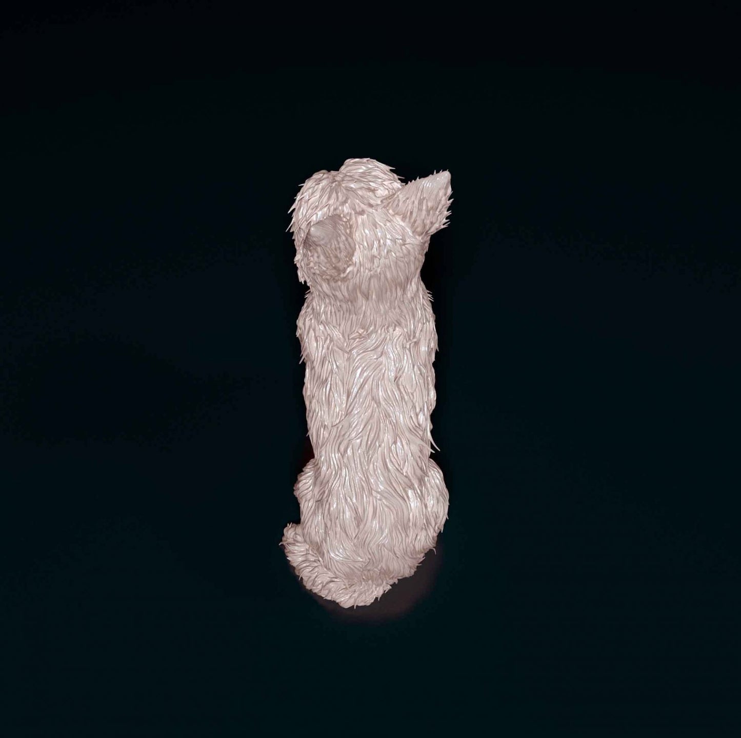 yorkshire terrier artist resin - white resin ready to prep / paint ALL SCALES