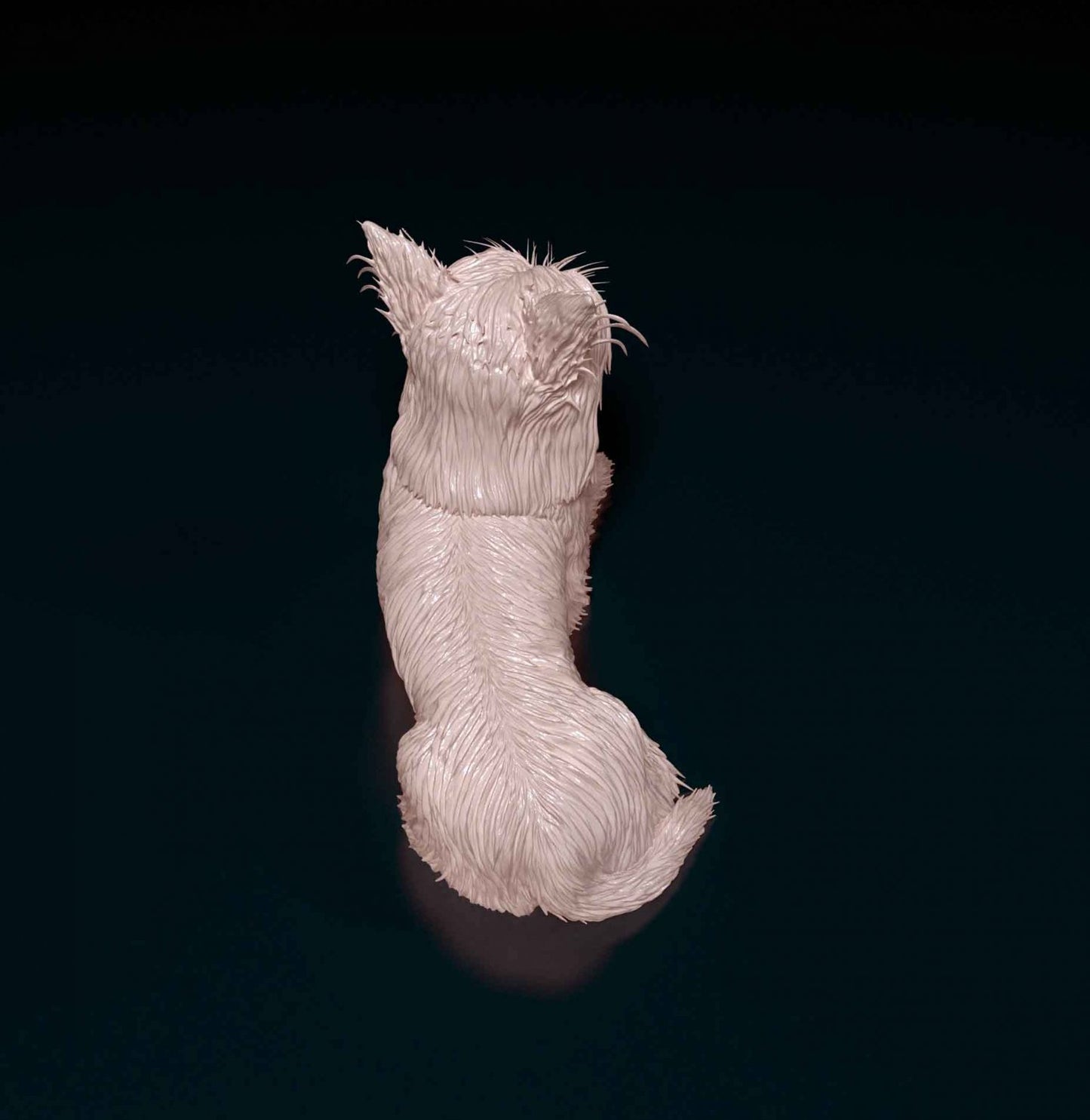 yorkshire terrier artist resin - white resin ready to prep / paint ALL SCALES