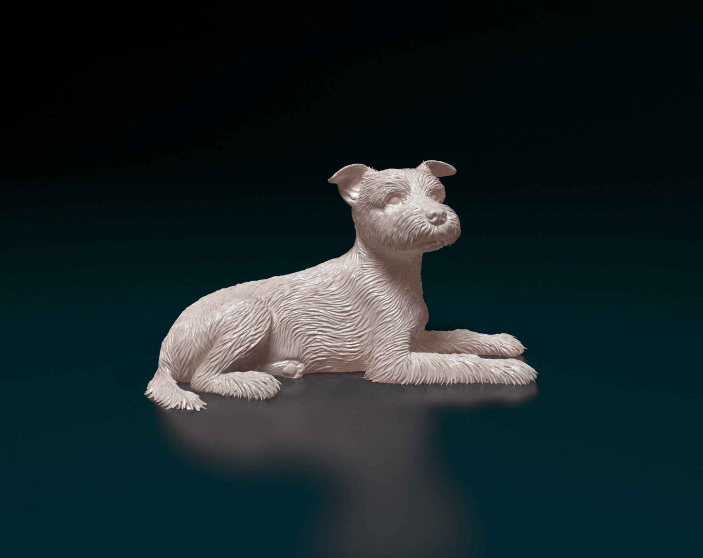 yorkshire terrier artist resin - white resin ready to prep / paint ALL SCALES