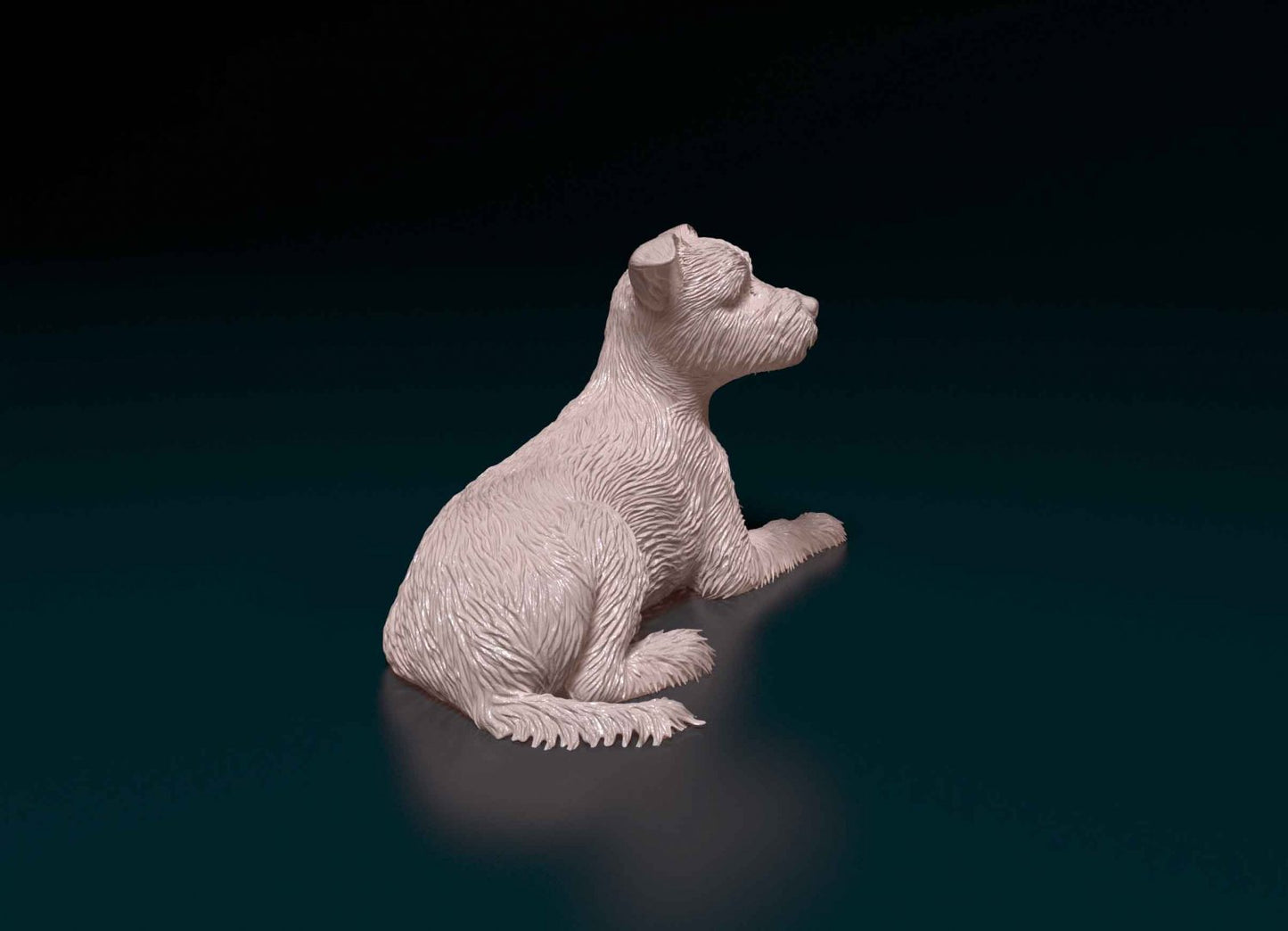 yorkshire terrier artist resin - white resin ready to prep / paint ALL SCALES