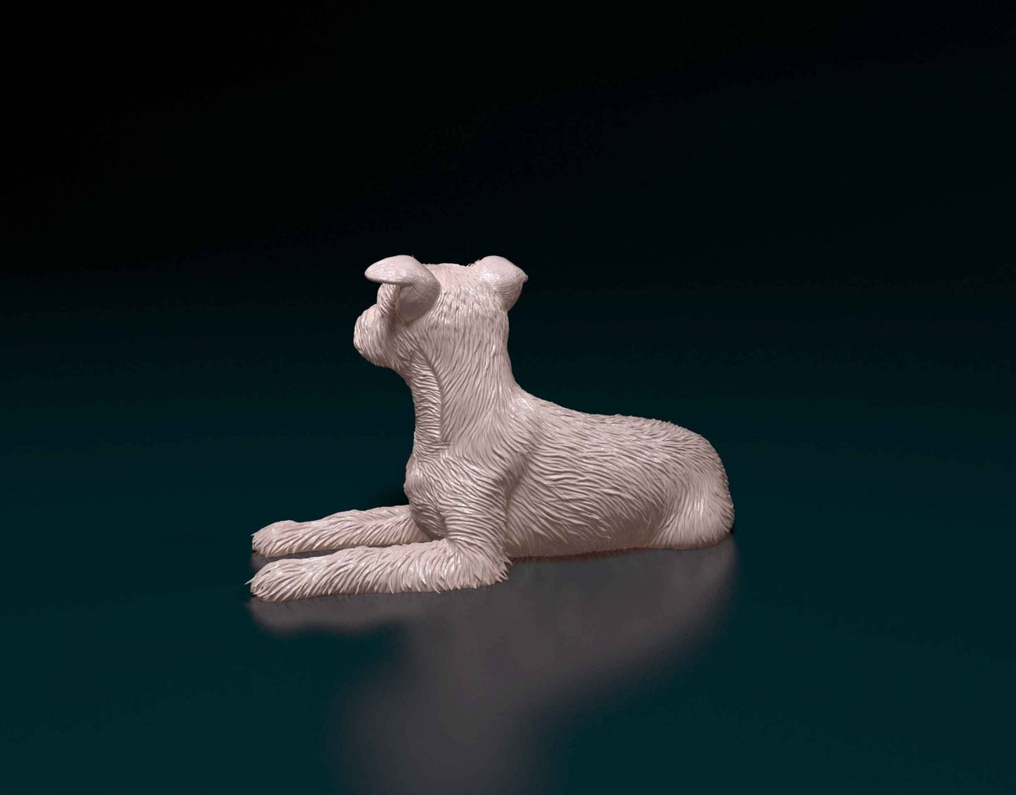 yorkshire terrier artist resin - white resin ready to prep / paint ALL SCALES