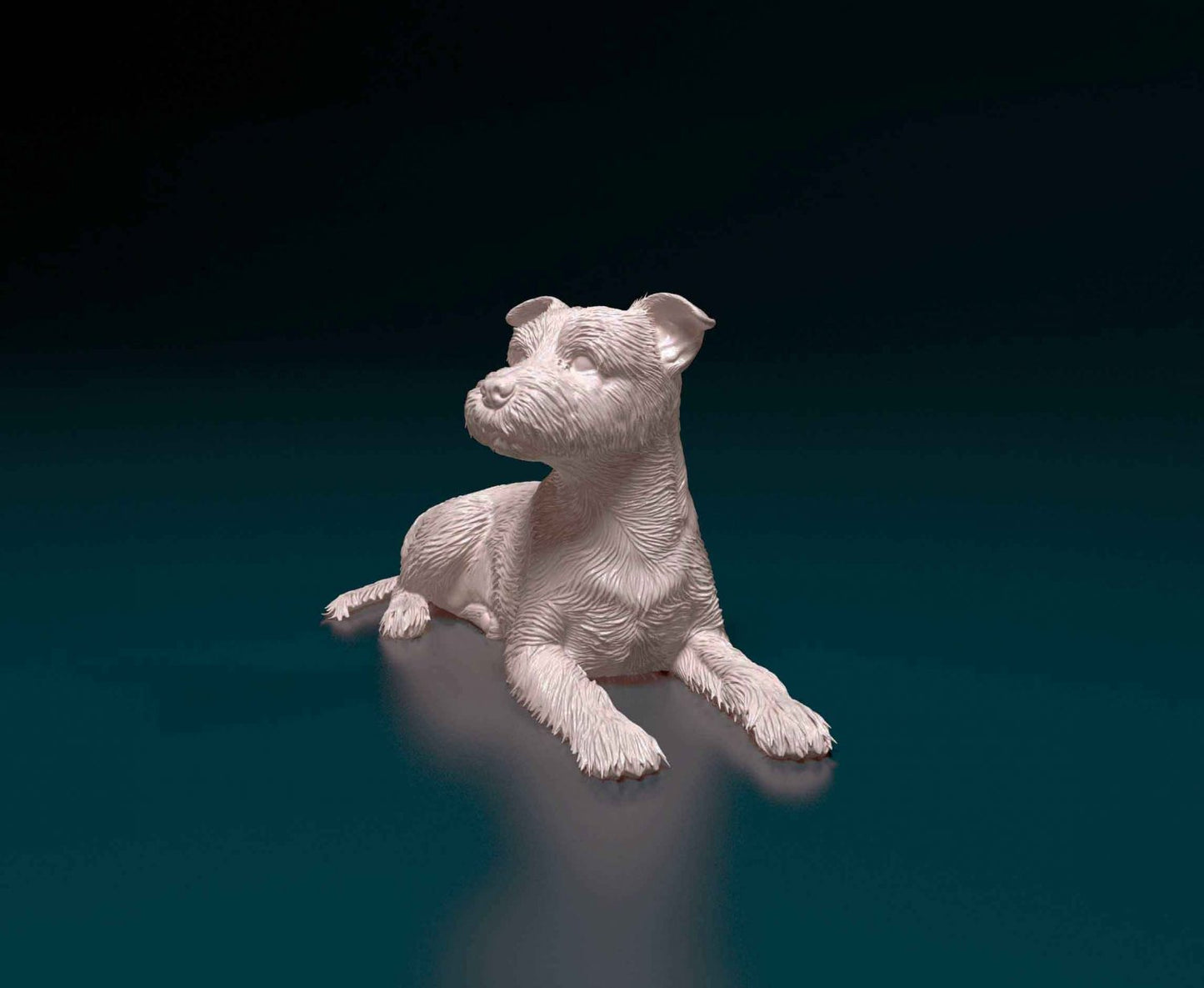 yorkshire terrier artist resin - white resin ready to prep / paint ALL SCALES