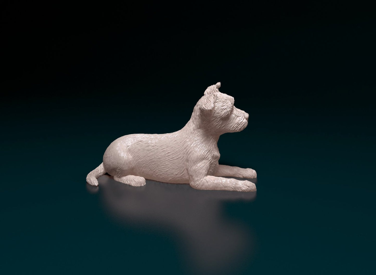 yorkshire terrier artist resin - white resin ready to prep / paint ALL SCALES