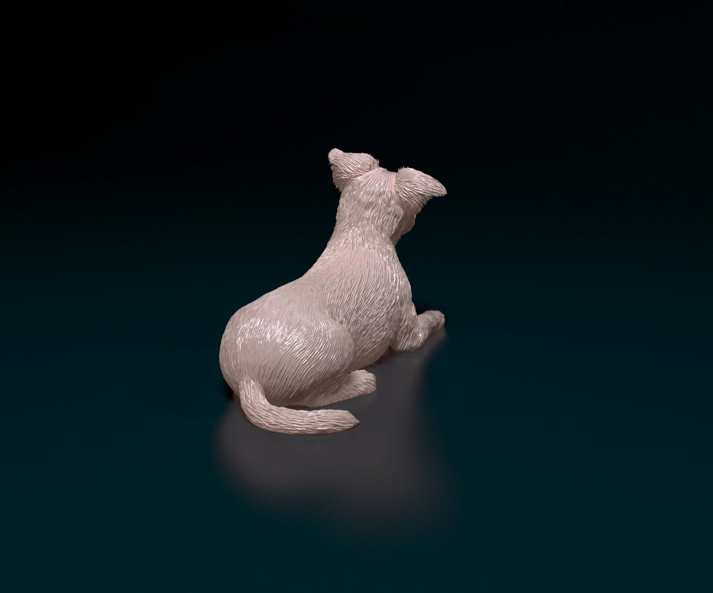 yorkshire terrier artist resin - white resin ready to prep / paint ALL SCALES