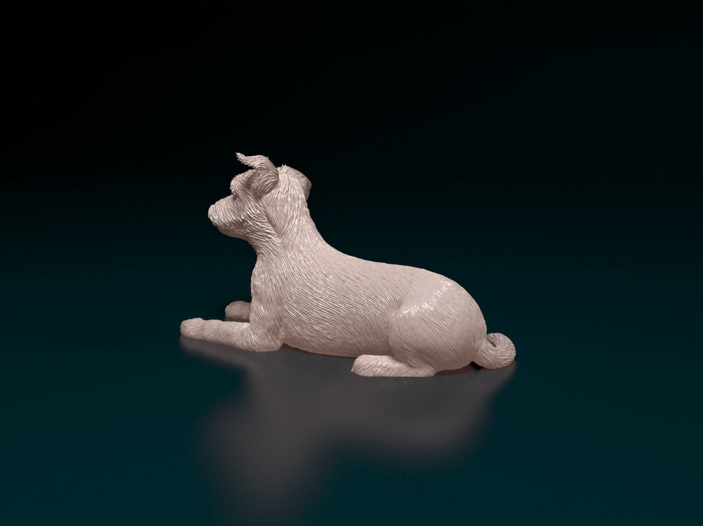 yorkshire terrier artist resin - white resin ready to prep / paint ALL SCALES