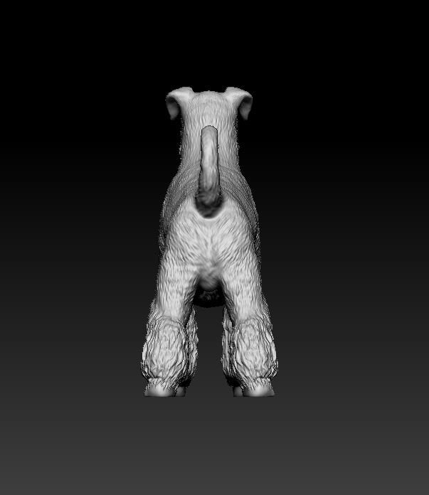 Miniature schnauzer artist resin - white resin ready to prep / paint ALL SCALES