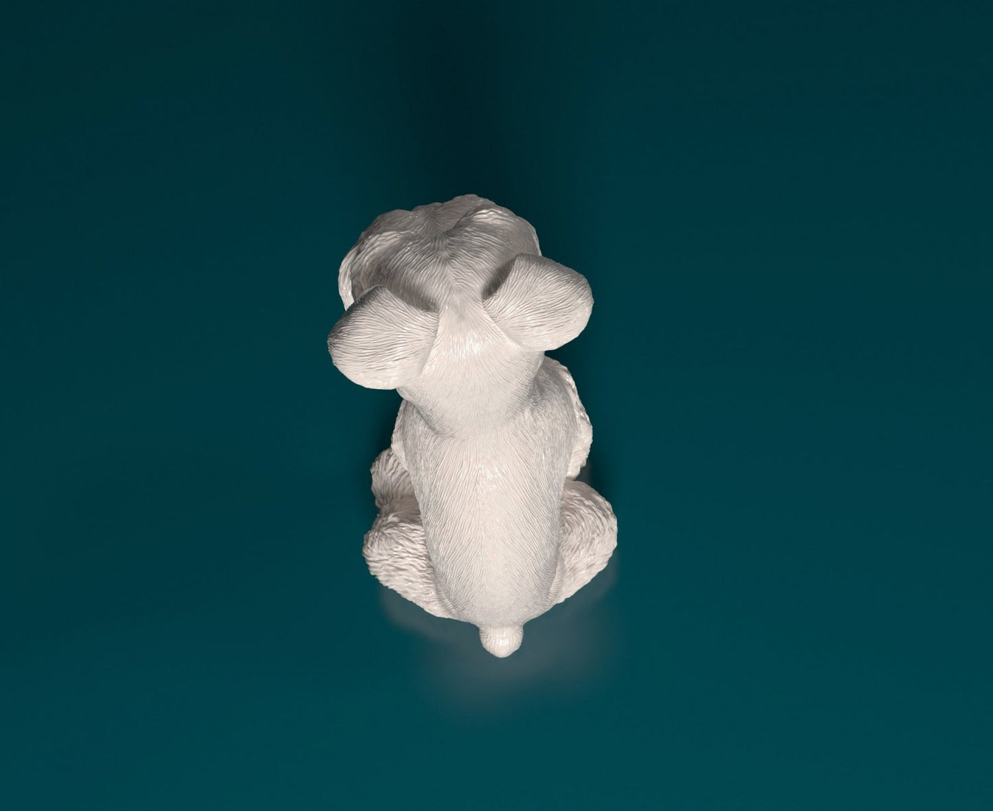 Miniature schnauzer artist resin - white resin ready to prep / paint ALL SCALES
