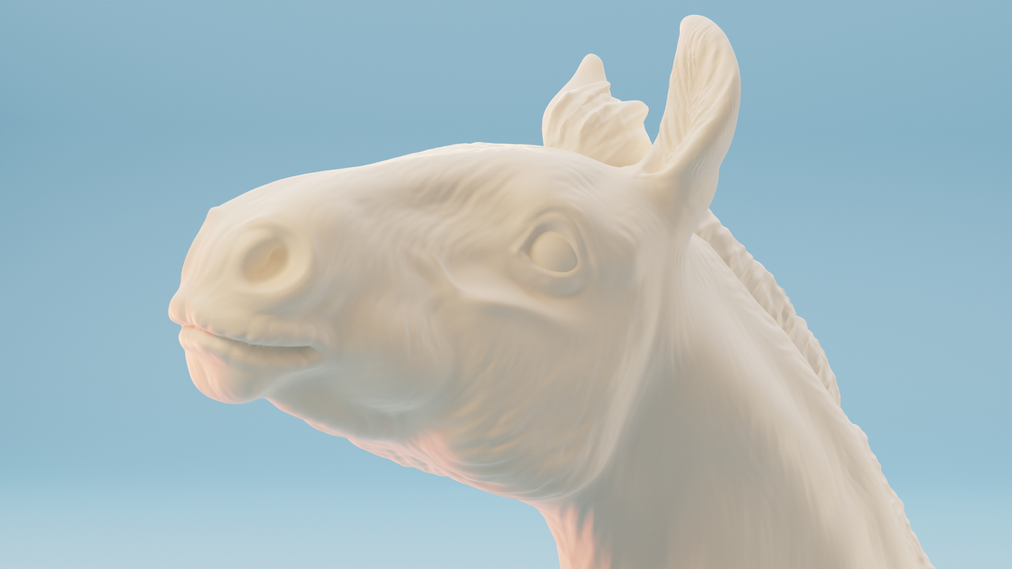 Epona playful shire foal - White resin ready to prep and paint LTD EDITION