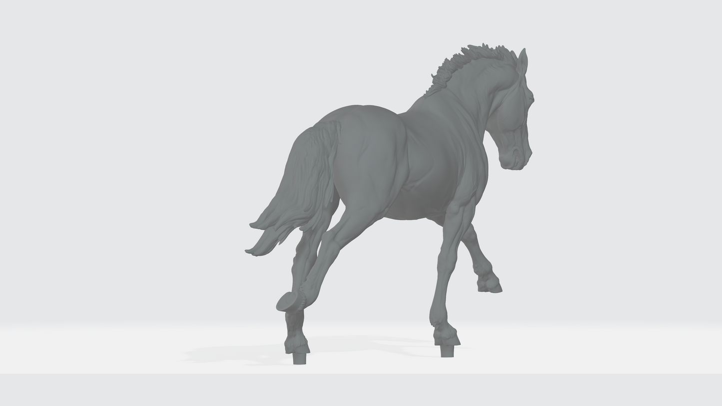 Performance friendly Renegade running stallion - White resin ready to paint - Pre - Order