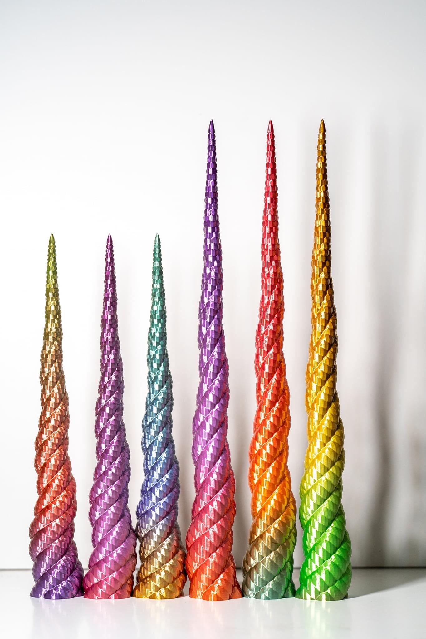 Unicorn horn for real horse / Pony Pearly Rainbow
