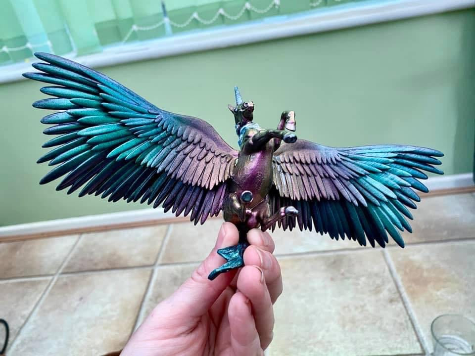 Resin Wings for Model Horse Breyer / resin custom - Ready Painted