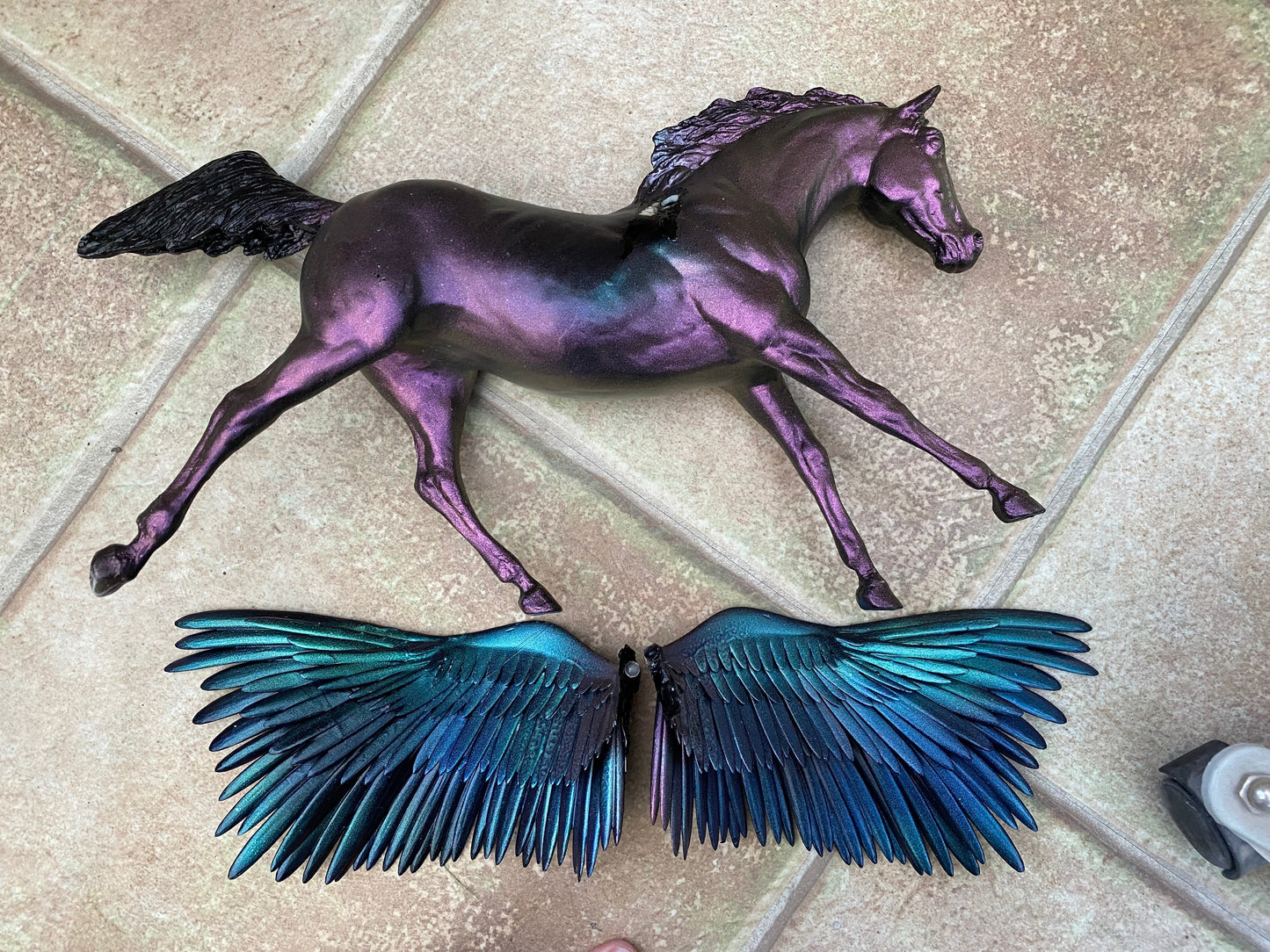 Resin Wings for Model Horse Breyer / resin custom - Ready Painted